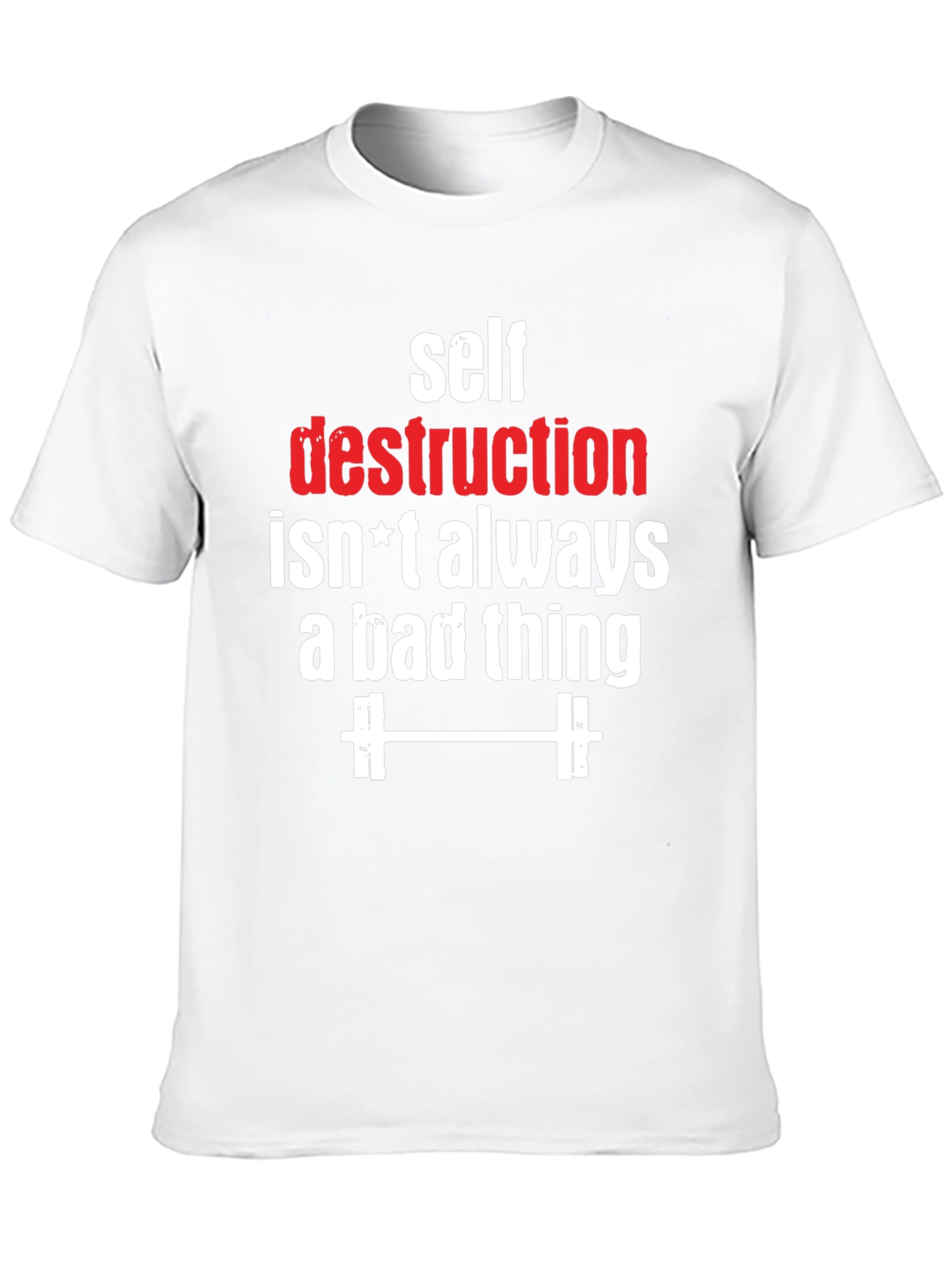 Self Destruction Fitness Graphic T-Shirt
