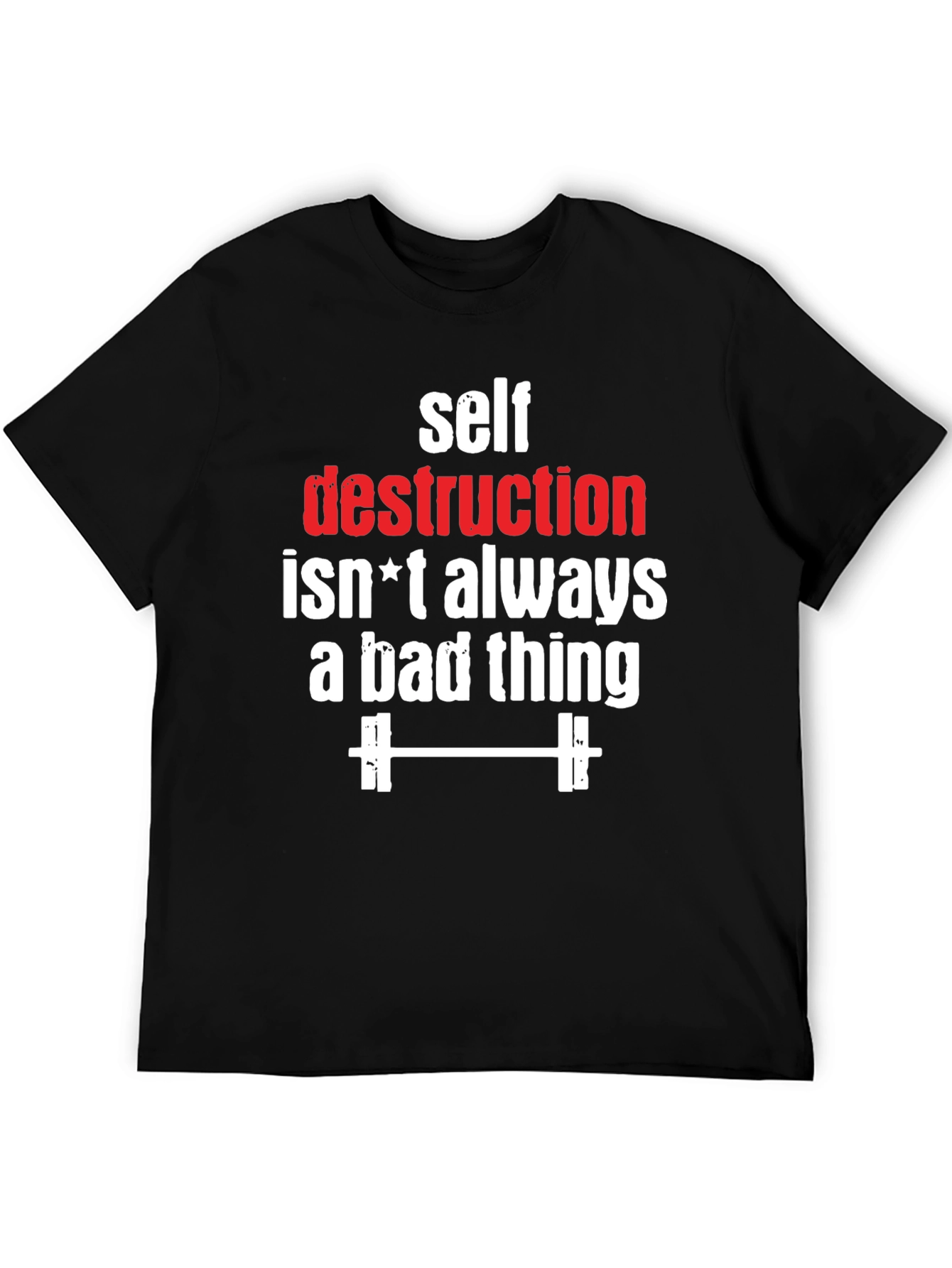 Self Destruction Fitness Graphic T-Shirt