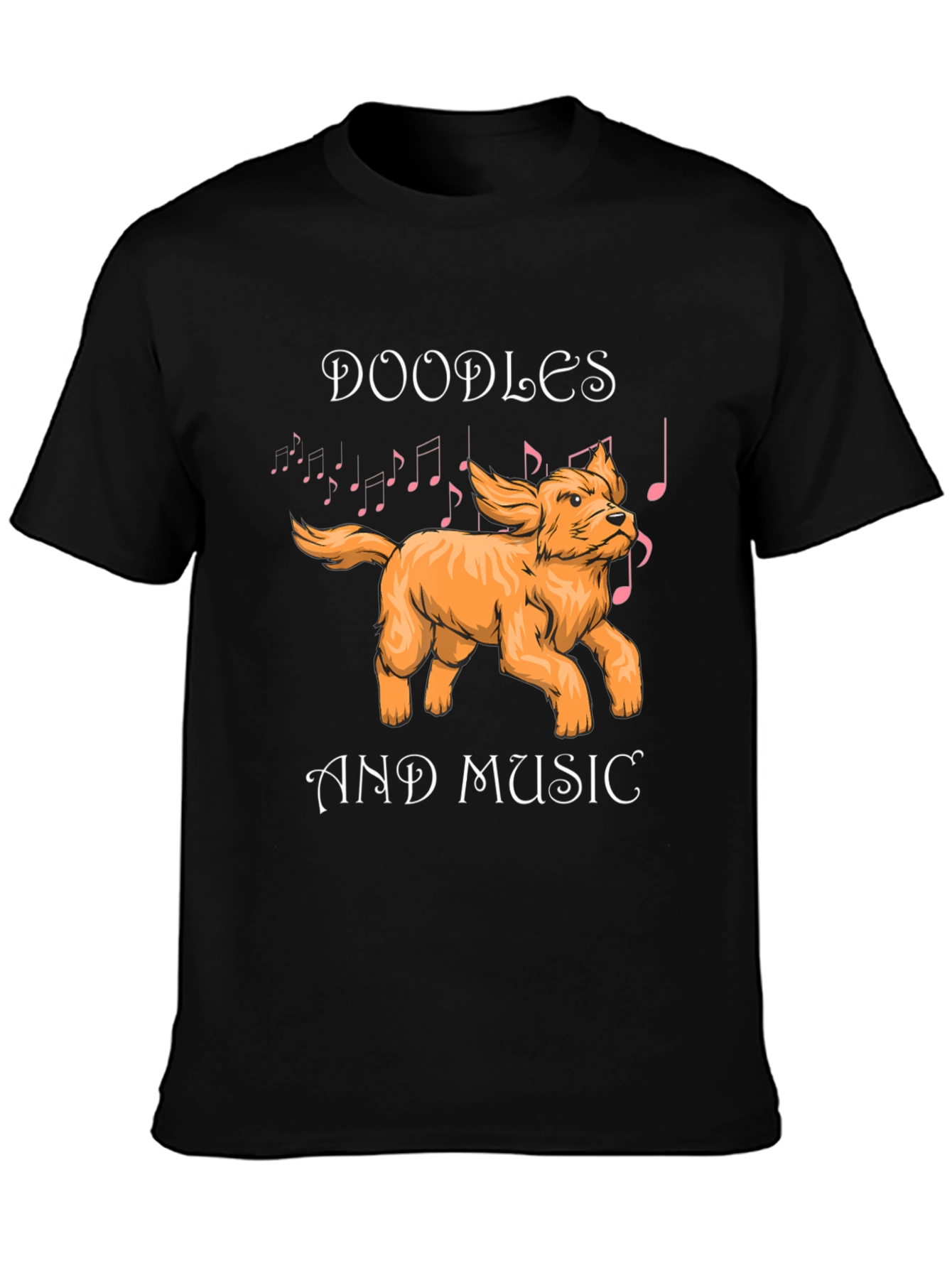 Doodles and Music Graphic T-Shirt