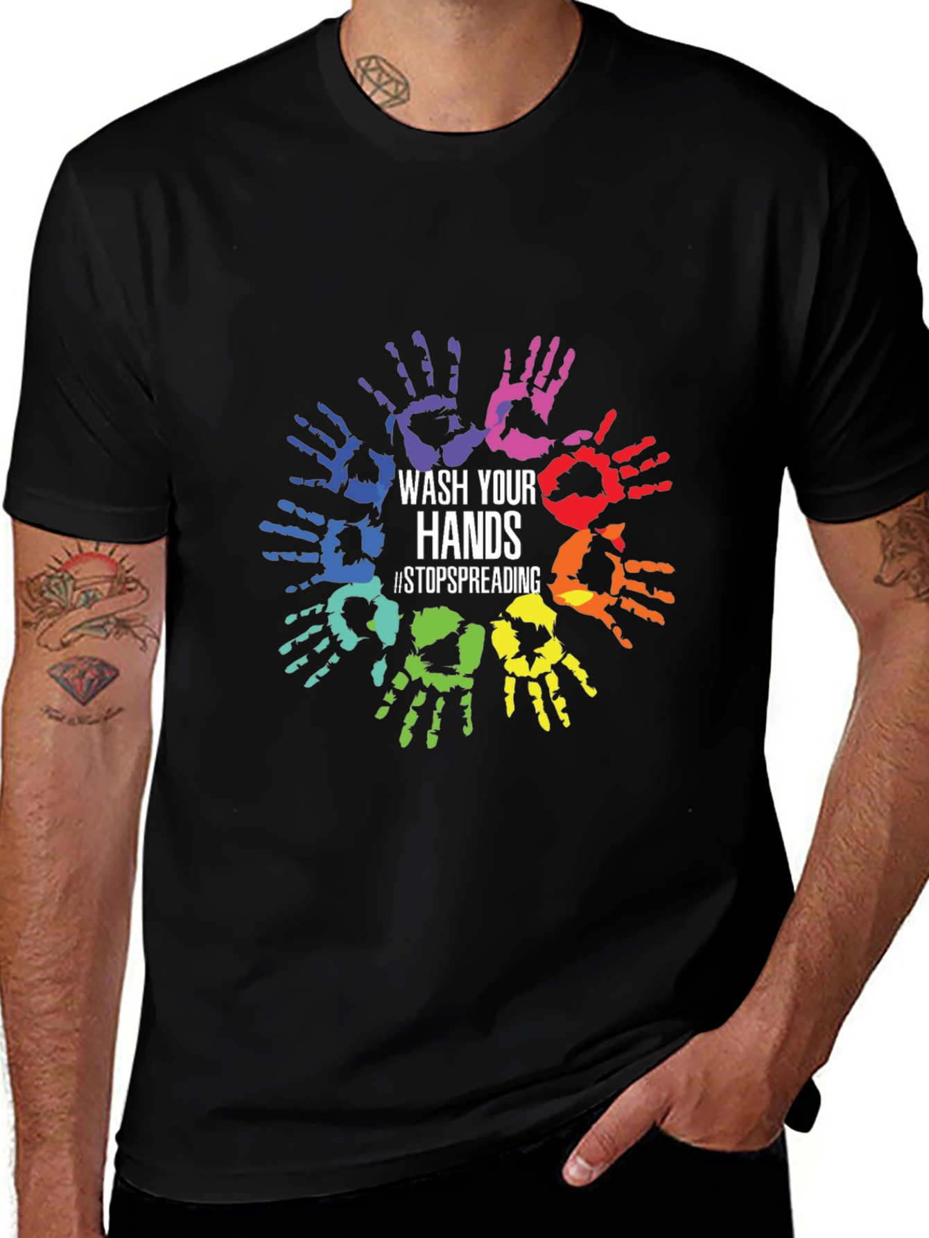 Wash Your Hands T-Shirt Stop Spreading Tee