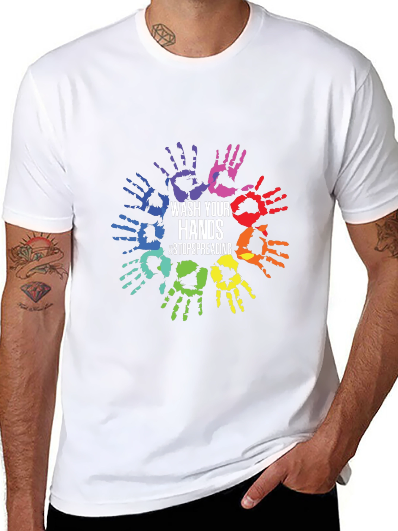 Wash Your Hands T-Shirt Stop Spreading Tee