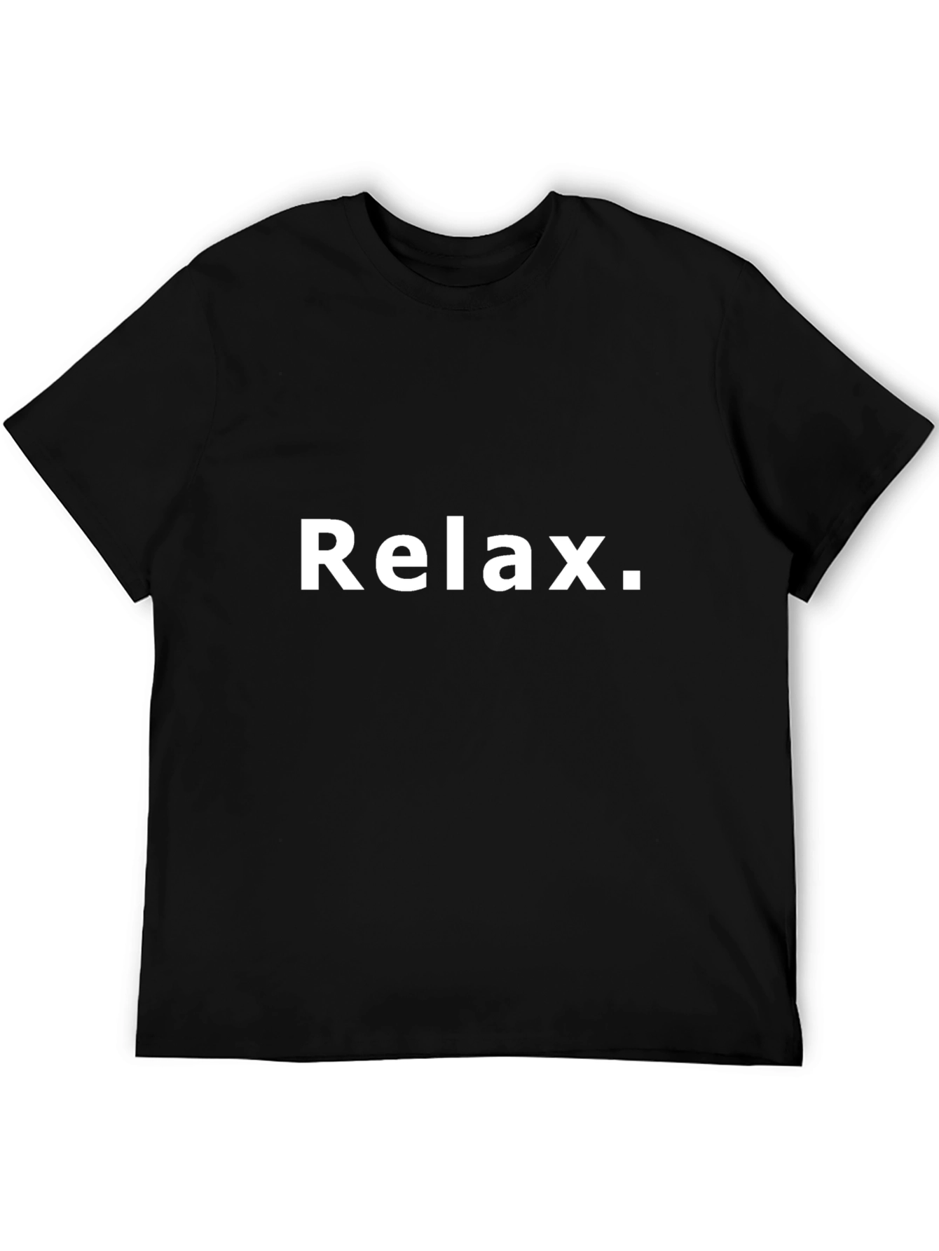 Relax T-Shirt - Mens Black Cotton Tee