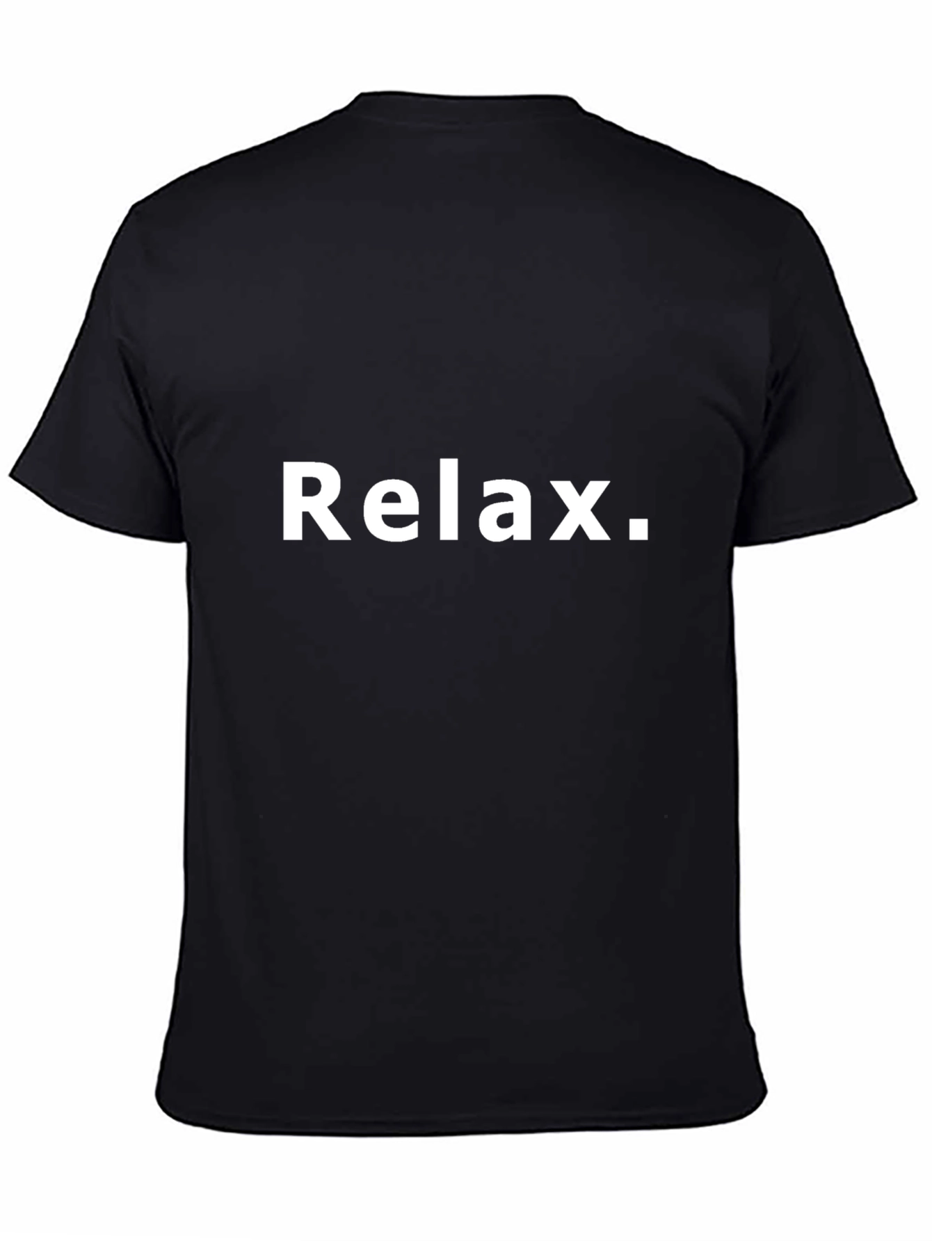 Relax T-Shirt - Mens Black Cotton Tee