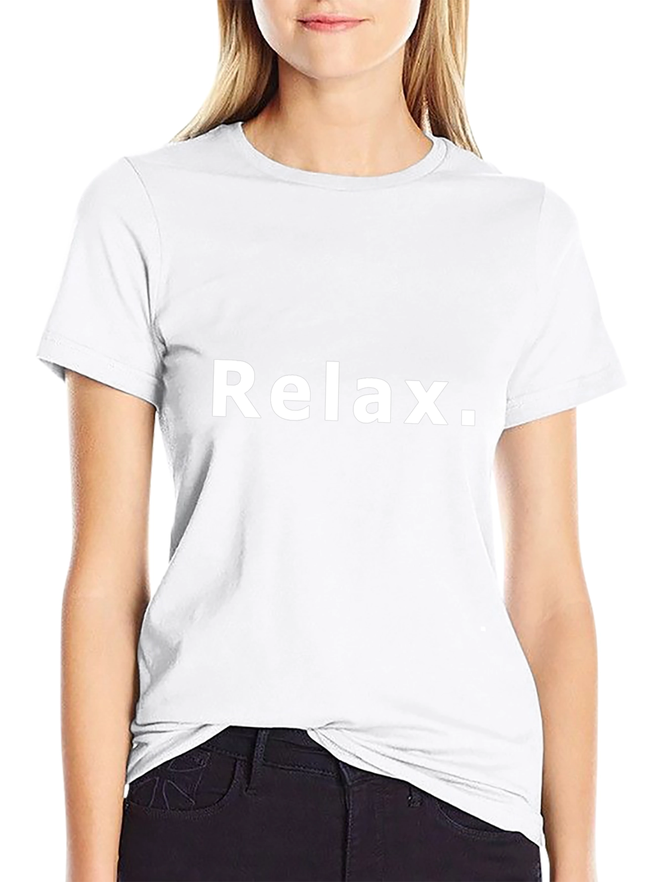 Relax T-Shirt - Mens Black Cotton Tee
