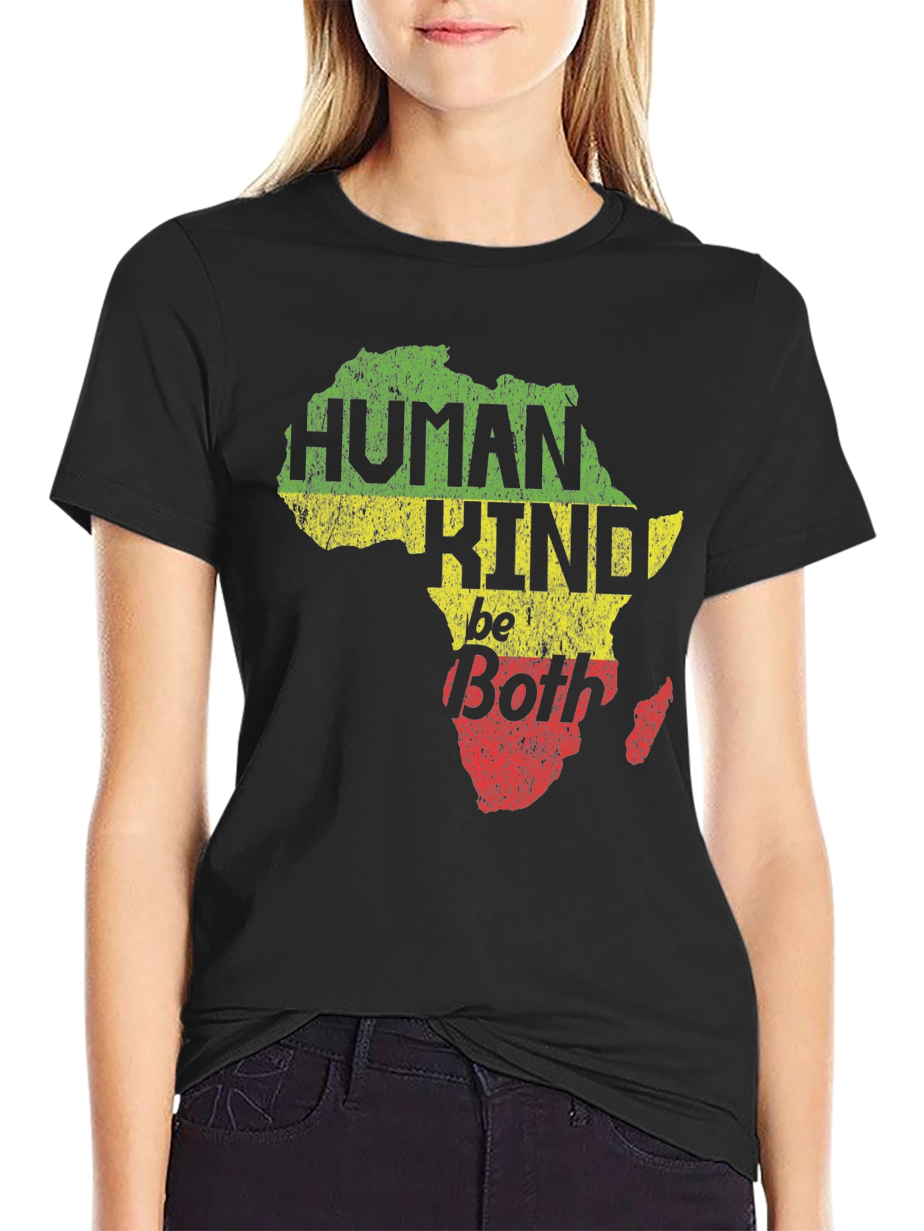 Human Kind Be Both Africa Map T-Shirt