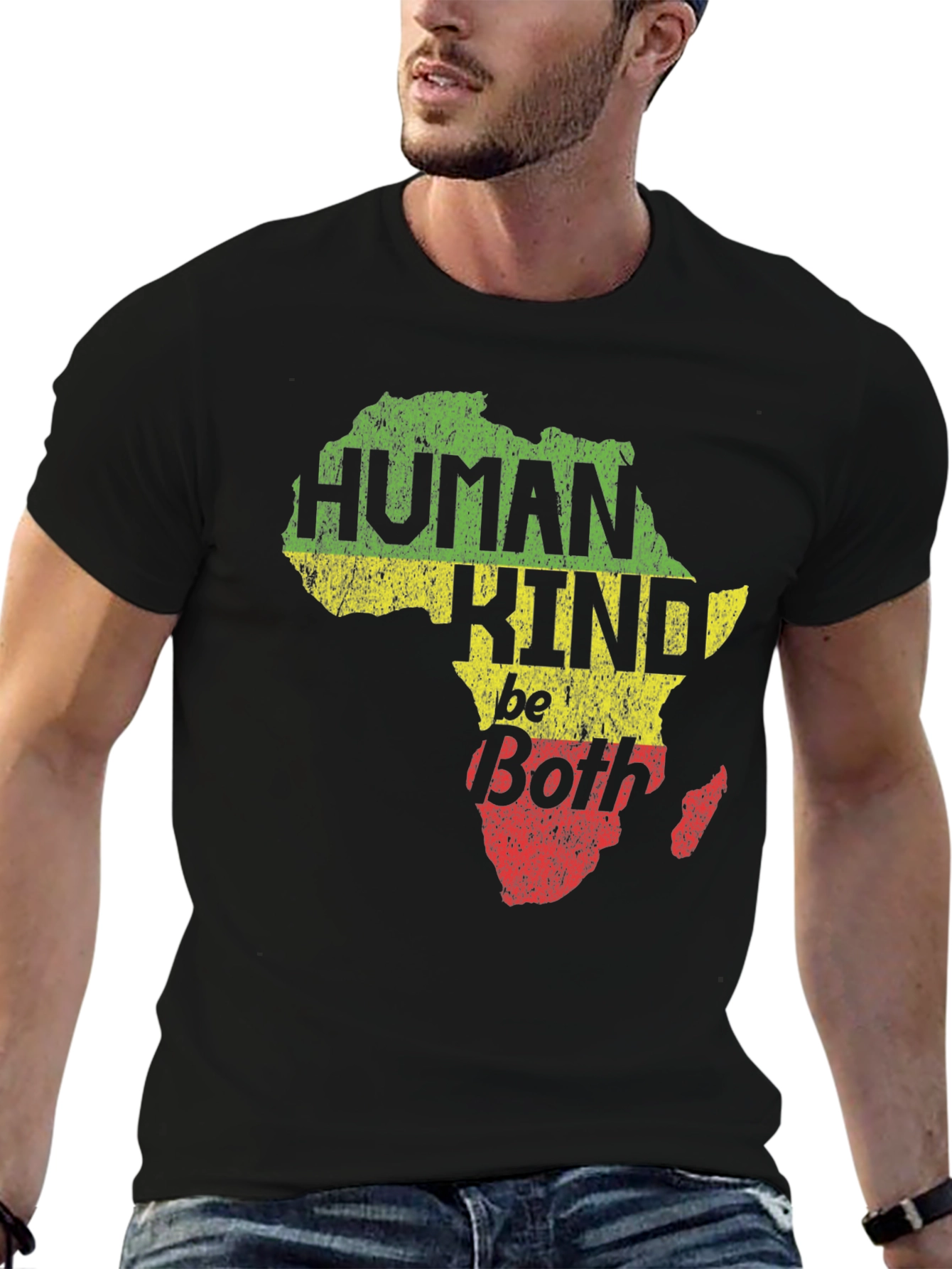 Human Kind Be Both Africa Map T-Shirt