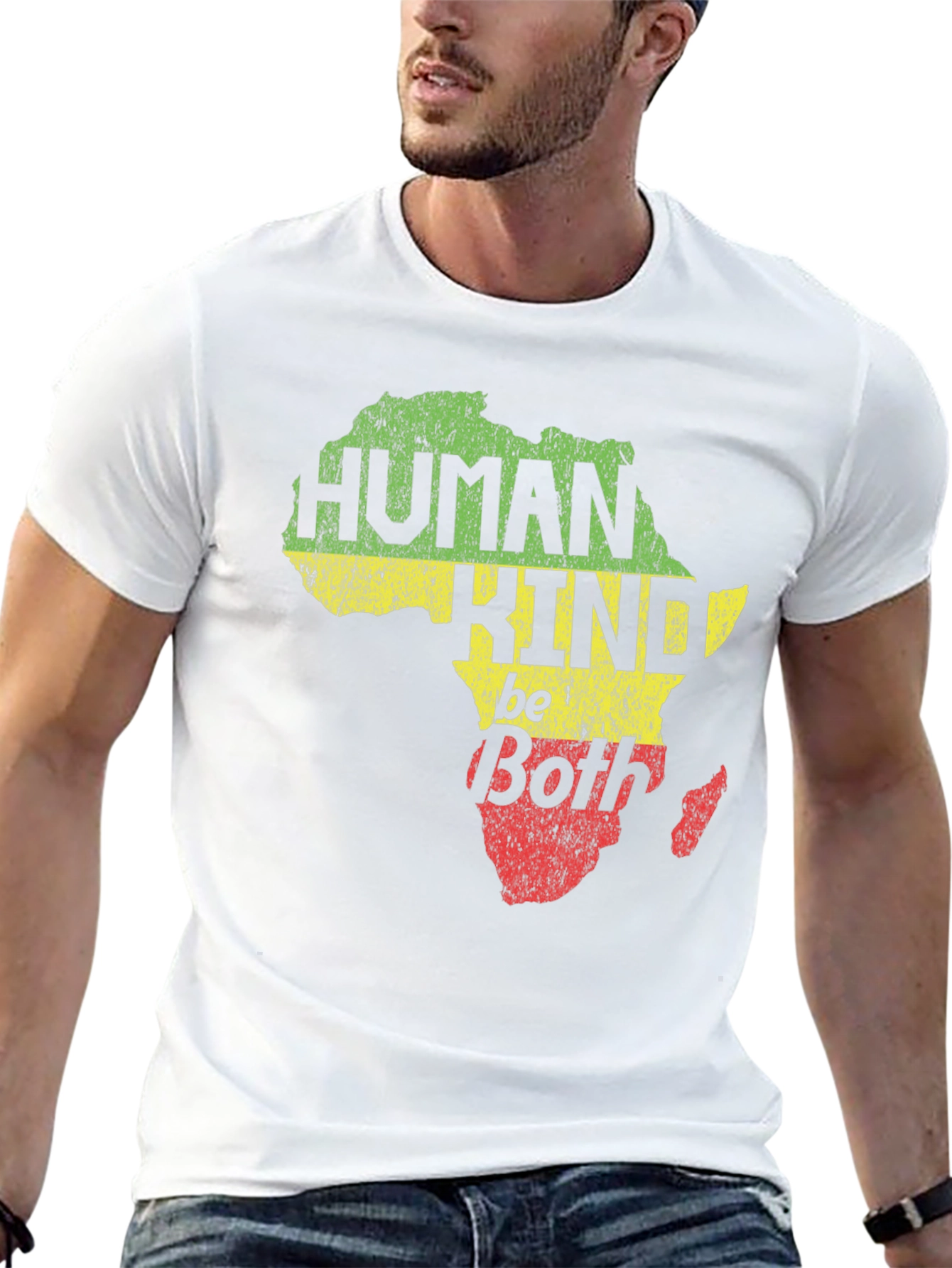 Human Kind Be Both Africa Map T-Shirt