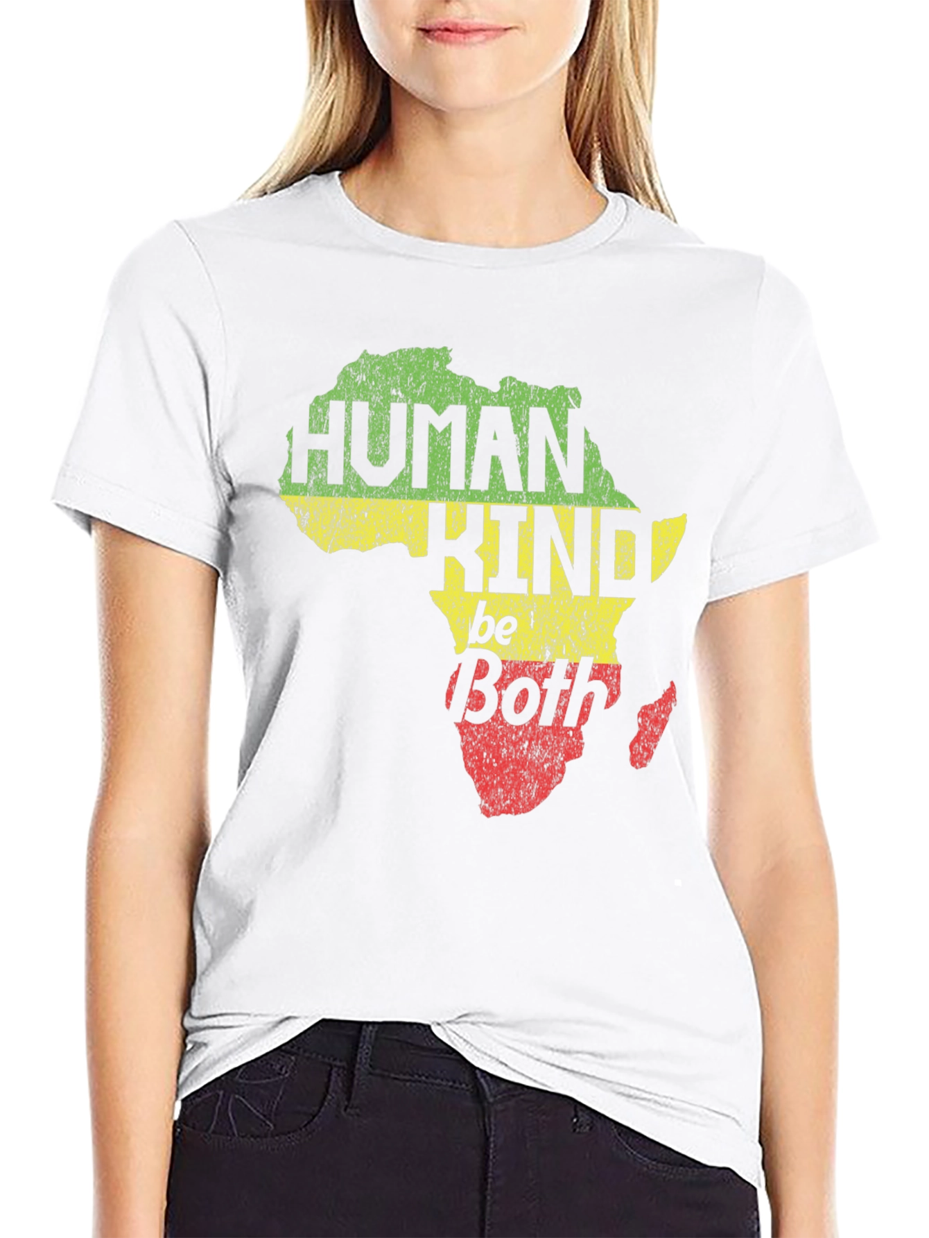 Human Kind Be Both Africa Map T-Shirt