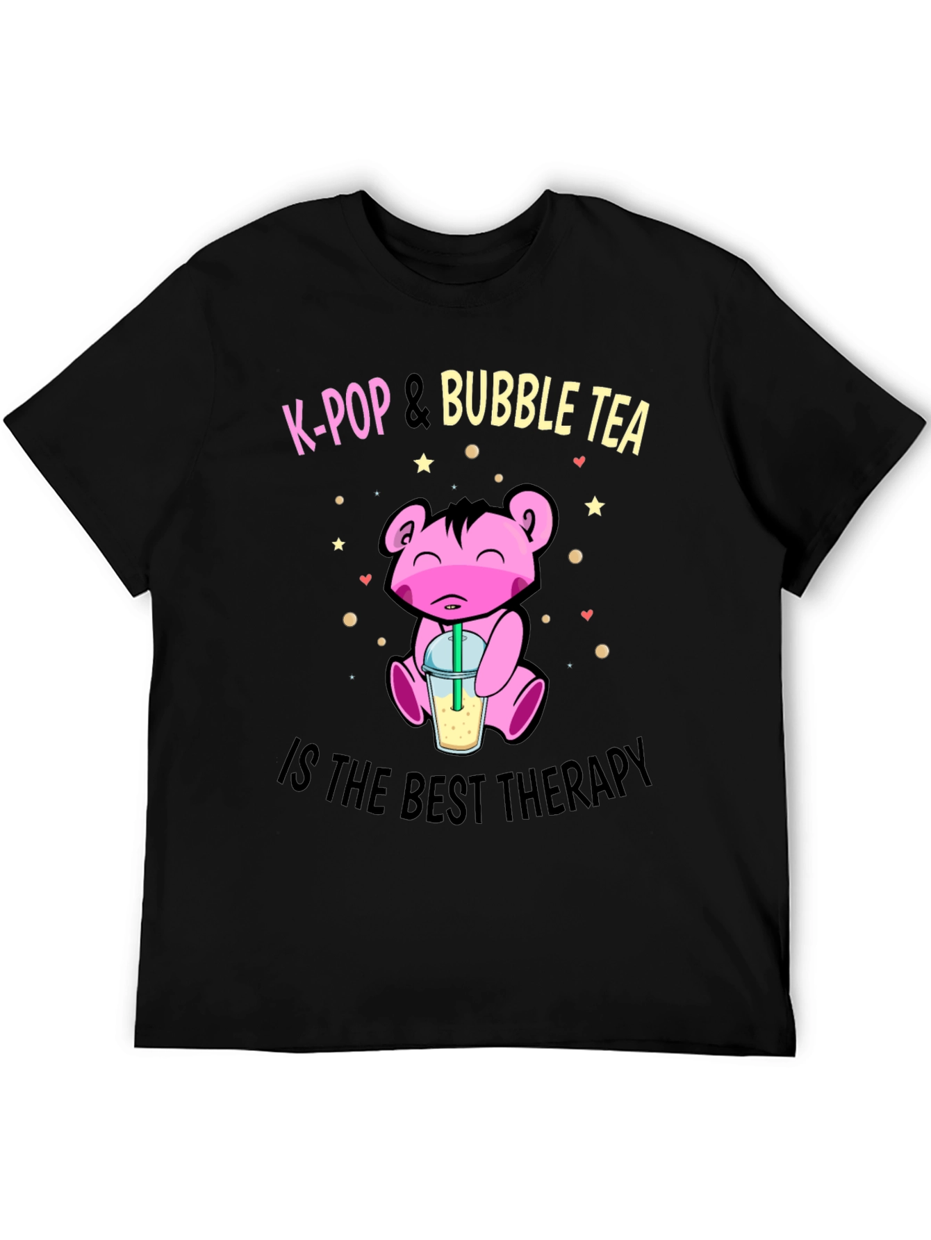 K-Pop & Bubble Tea T-Shirt - Best Therapy Tee