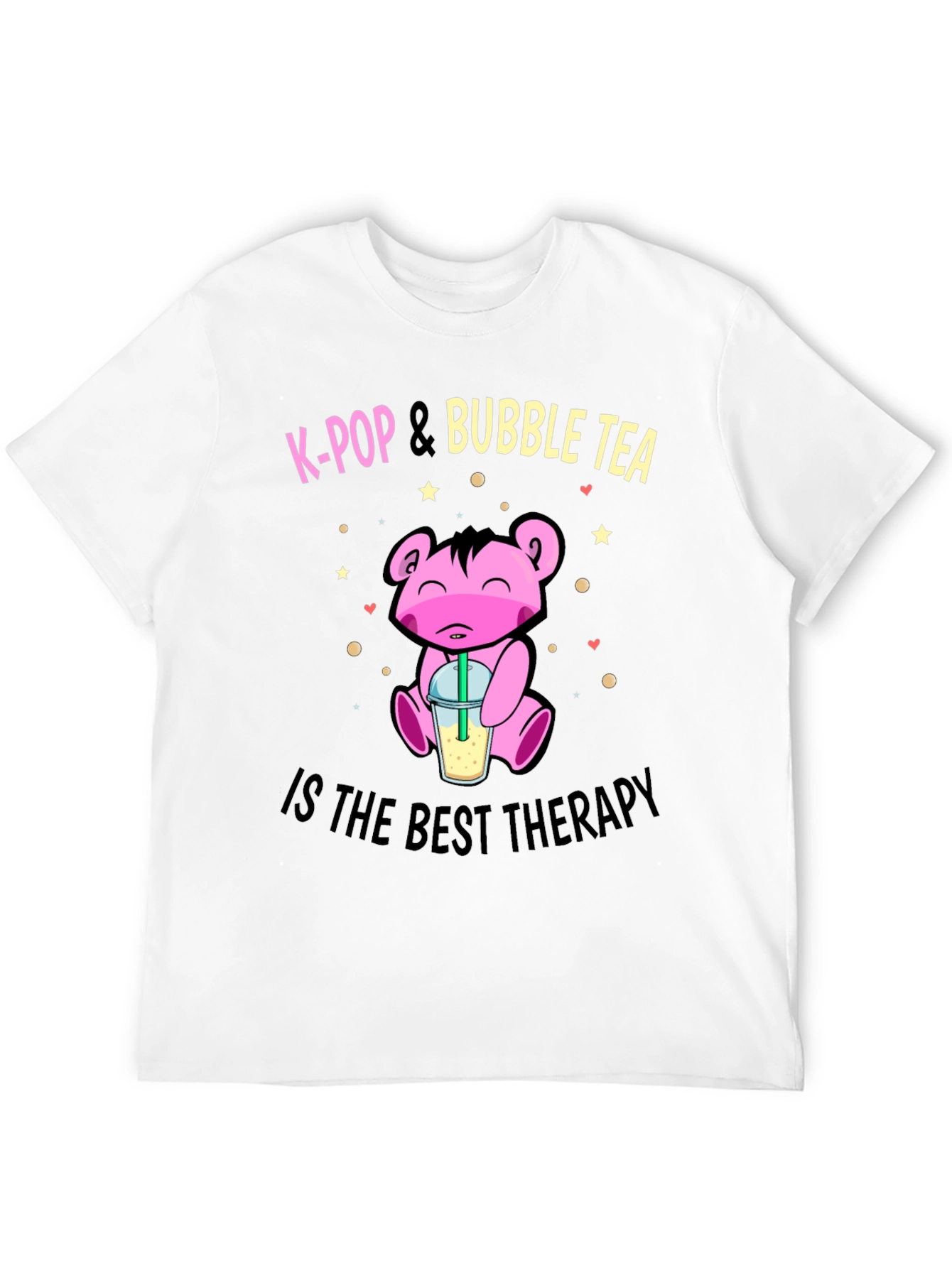 K-Pop & Bubble Tea T-Shirt - Best Therapy Tee