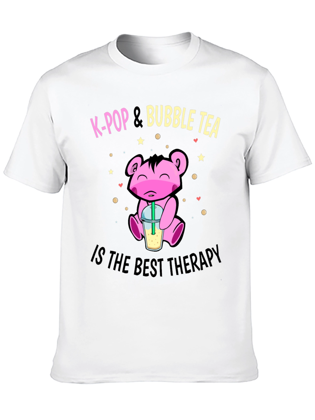 K-Pop & Bubble Tea T-Shirt - Best Therapy Tee