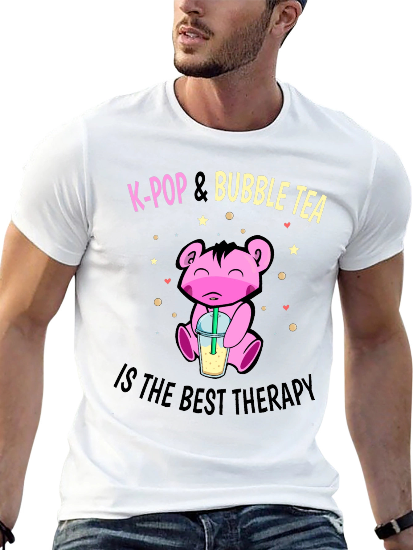 K-Pop & Bubble Tea T-Shirt - Best Therapy Tee