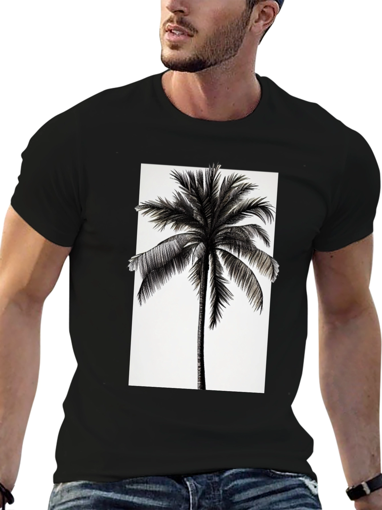Tropical Palm Tree Graphic T-Shirt