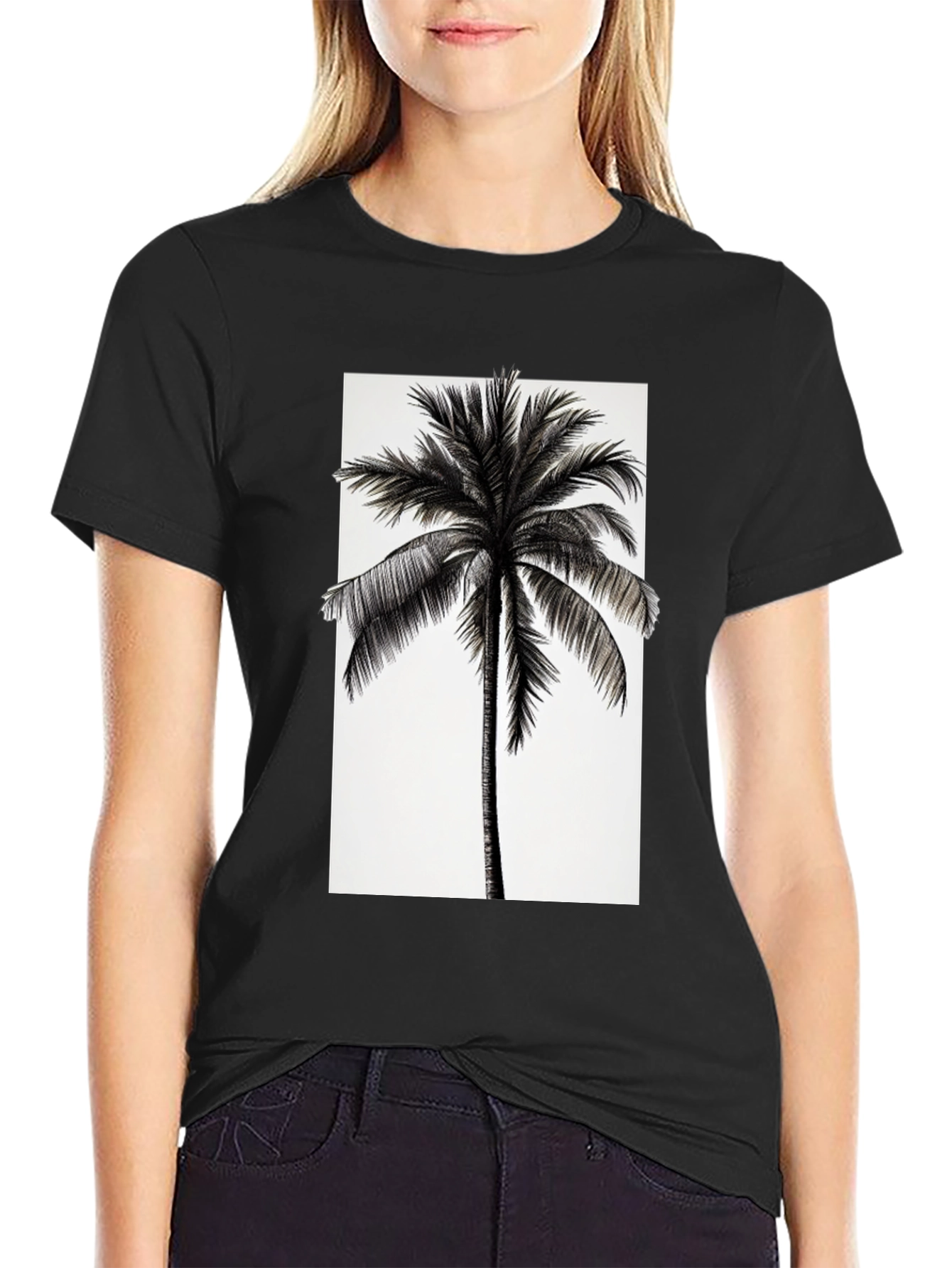 Tropical Palm Tree Graphic T-Shirt