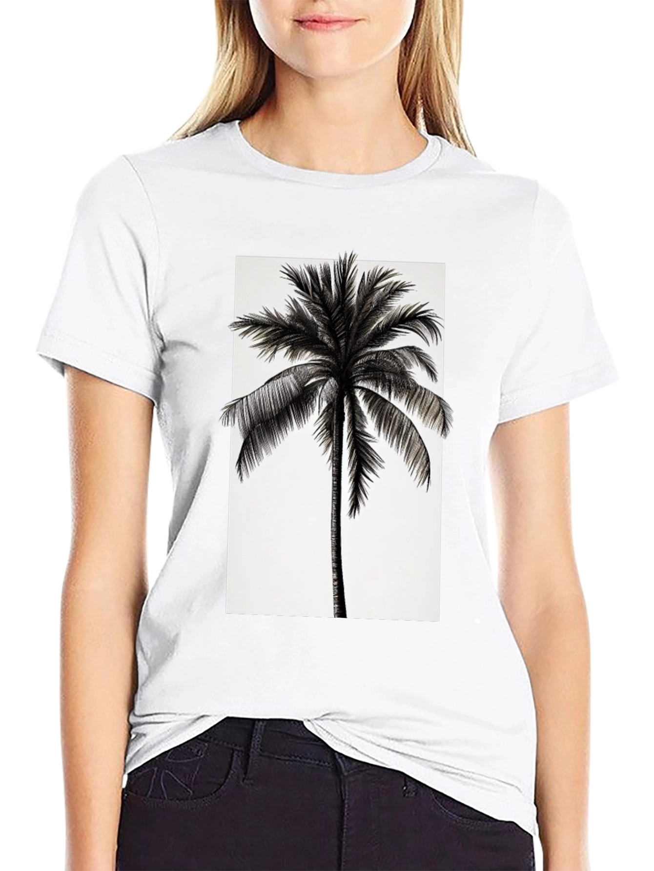 Tropical Palm Tree Graphic T-Shirt