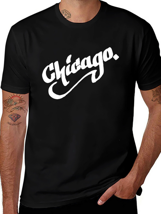 Chicago Graphic Tee - Stylish Black T-Shirt