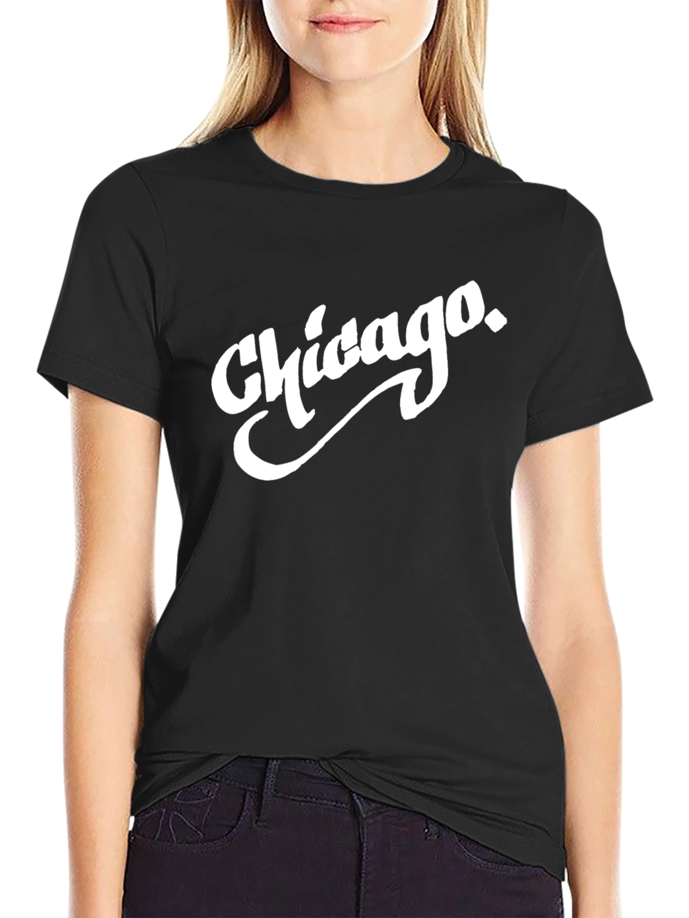 Chicago Graphic Tee - Stylish Black T-Shirt