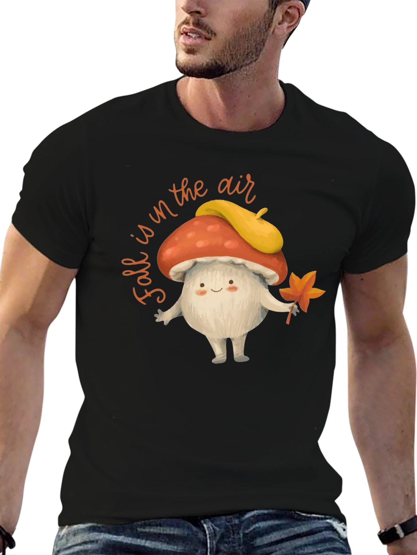 Fall Mushroom T-Shirt: Autumn Air