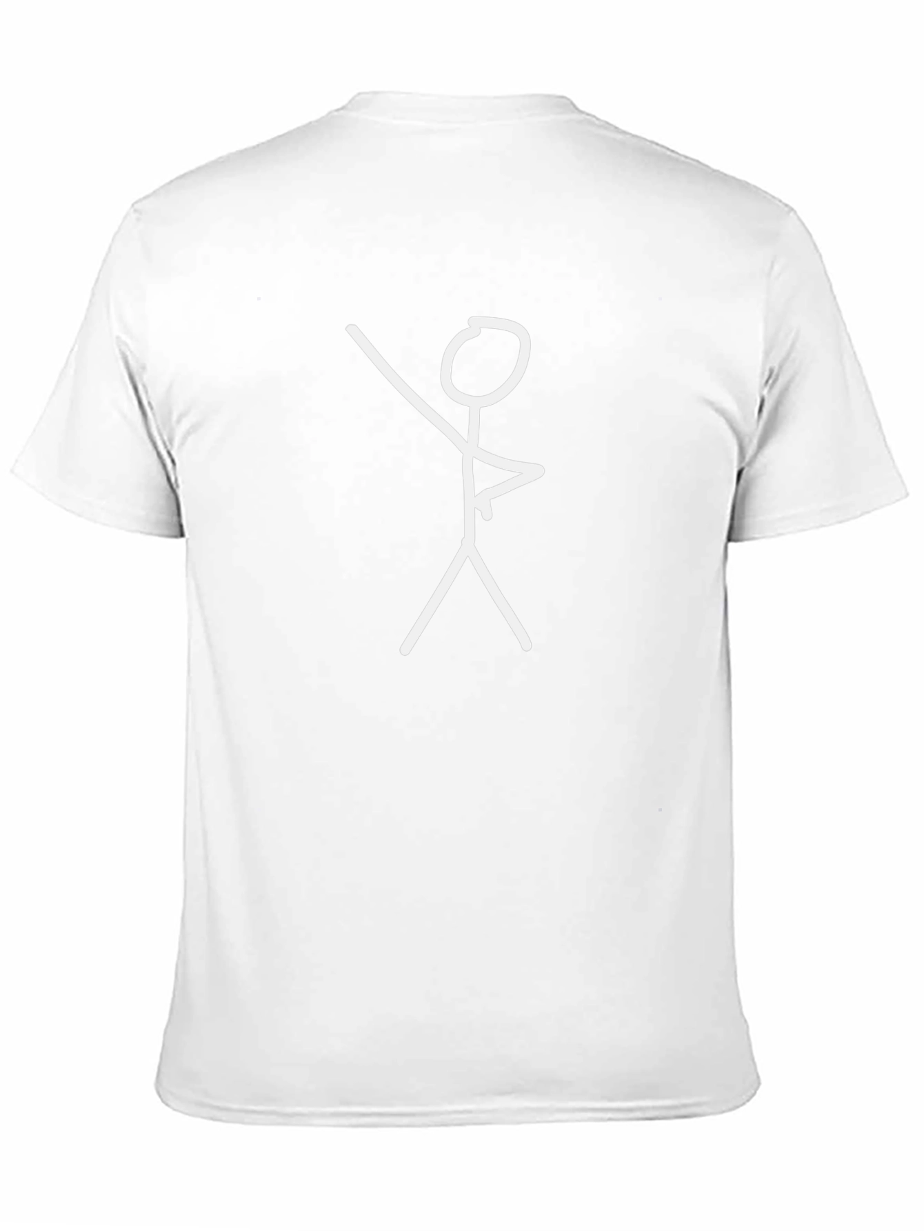 Stick Figure Graphic Black T-Shirt