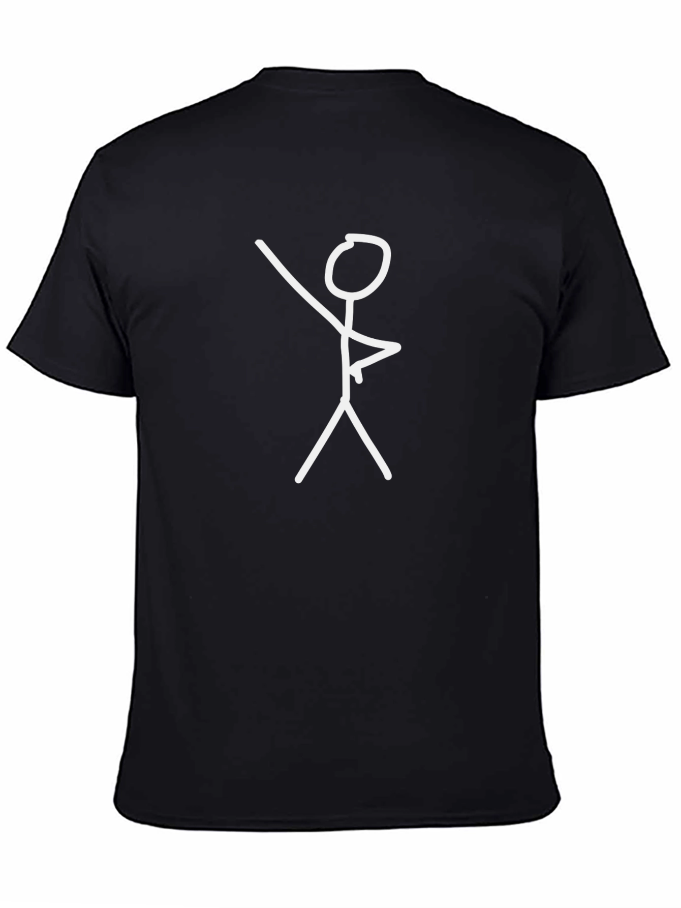 Stick Figure Graphic Black T-Shirt