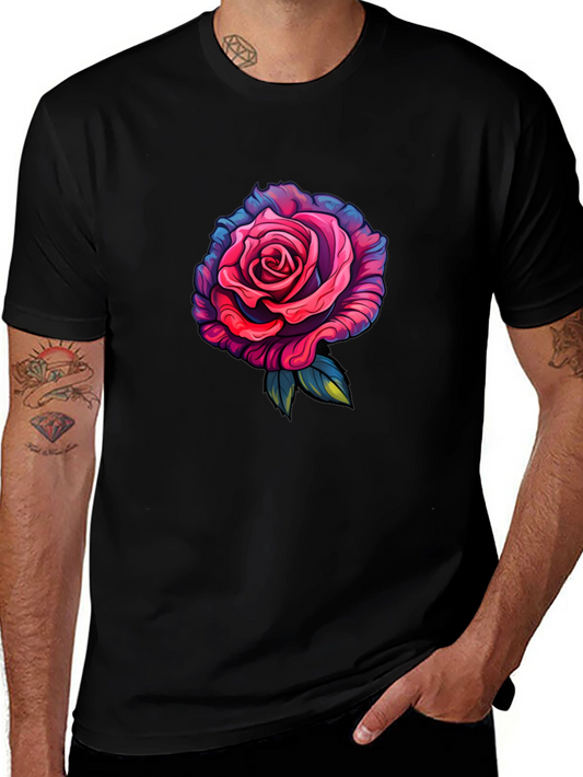 Rose Graphic T-Shirt - Black