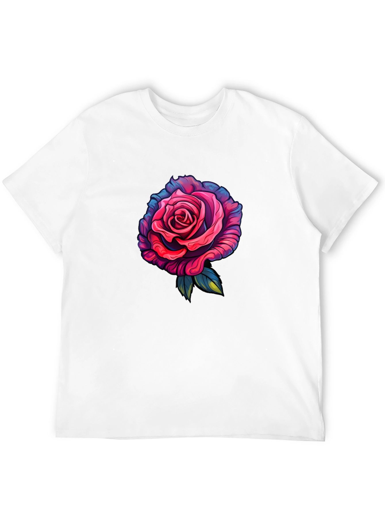 Rose Graphic T-Shirt - Black