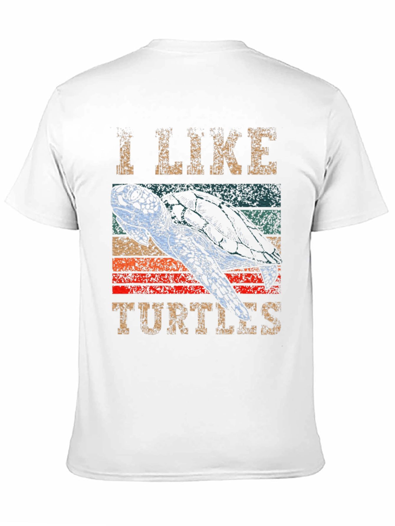 I Like Turtles Graphic Tee - Retro Style
