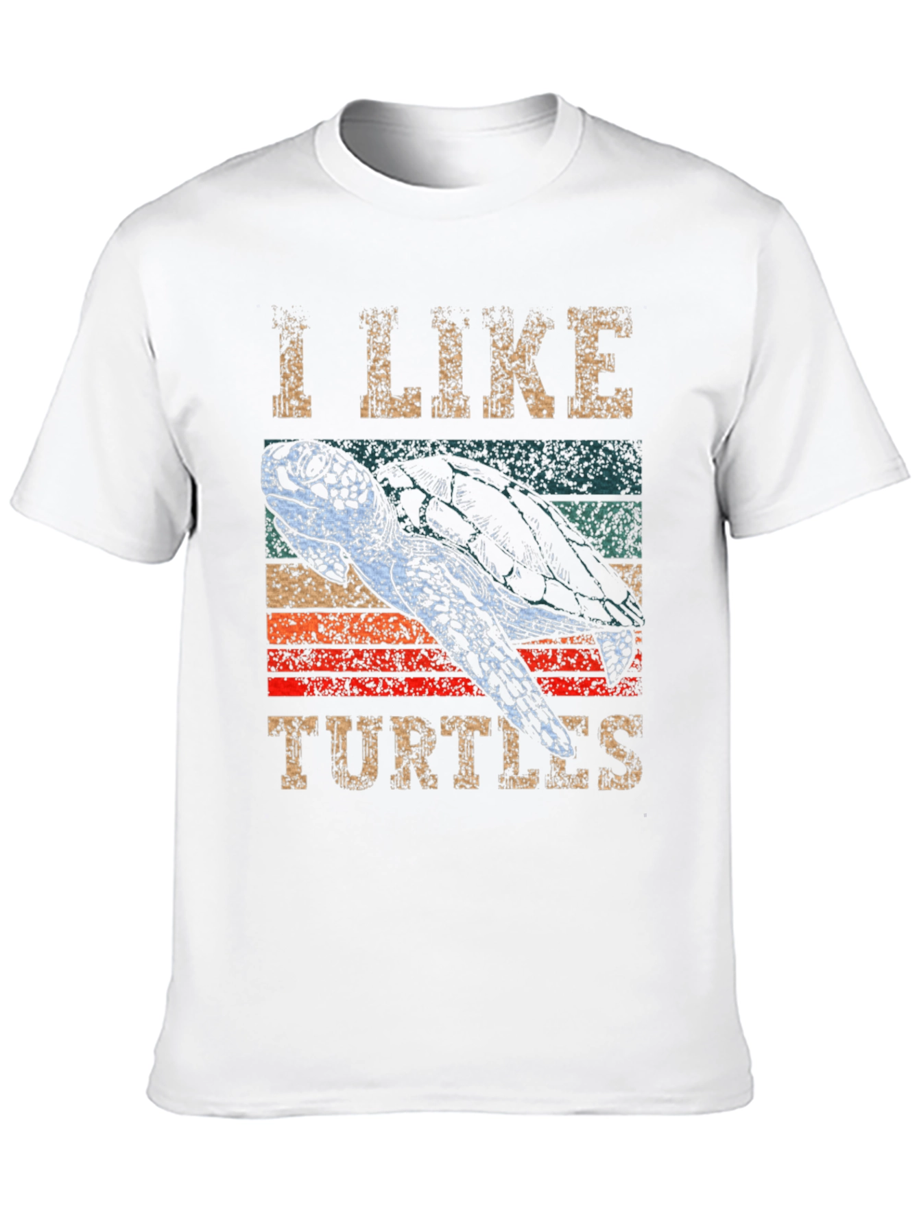 I Like Turtles Graphic Tee - Retro Style