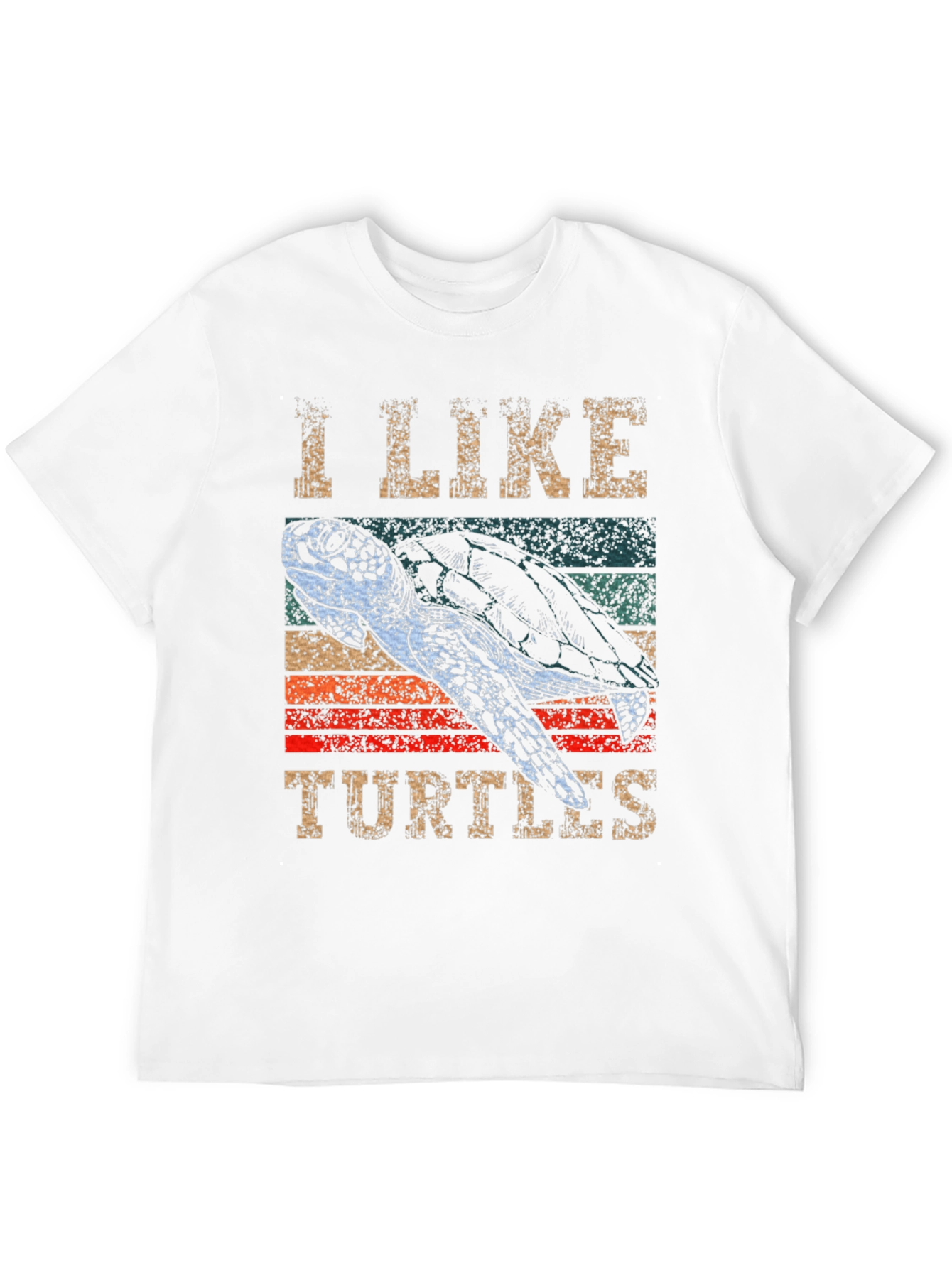 I Like Turtles Graphic Tee - Retro Style
