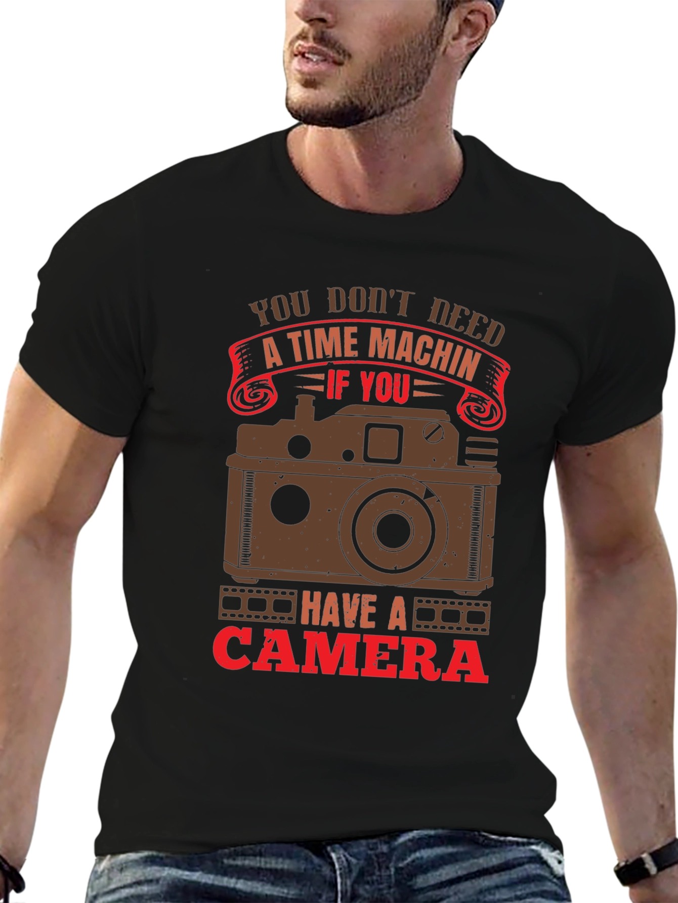 Camera Time Machine Graphic Tee