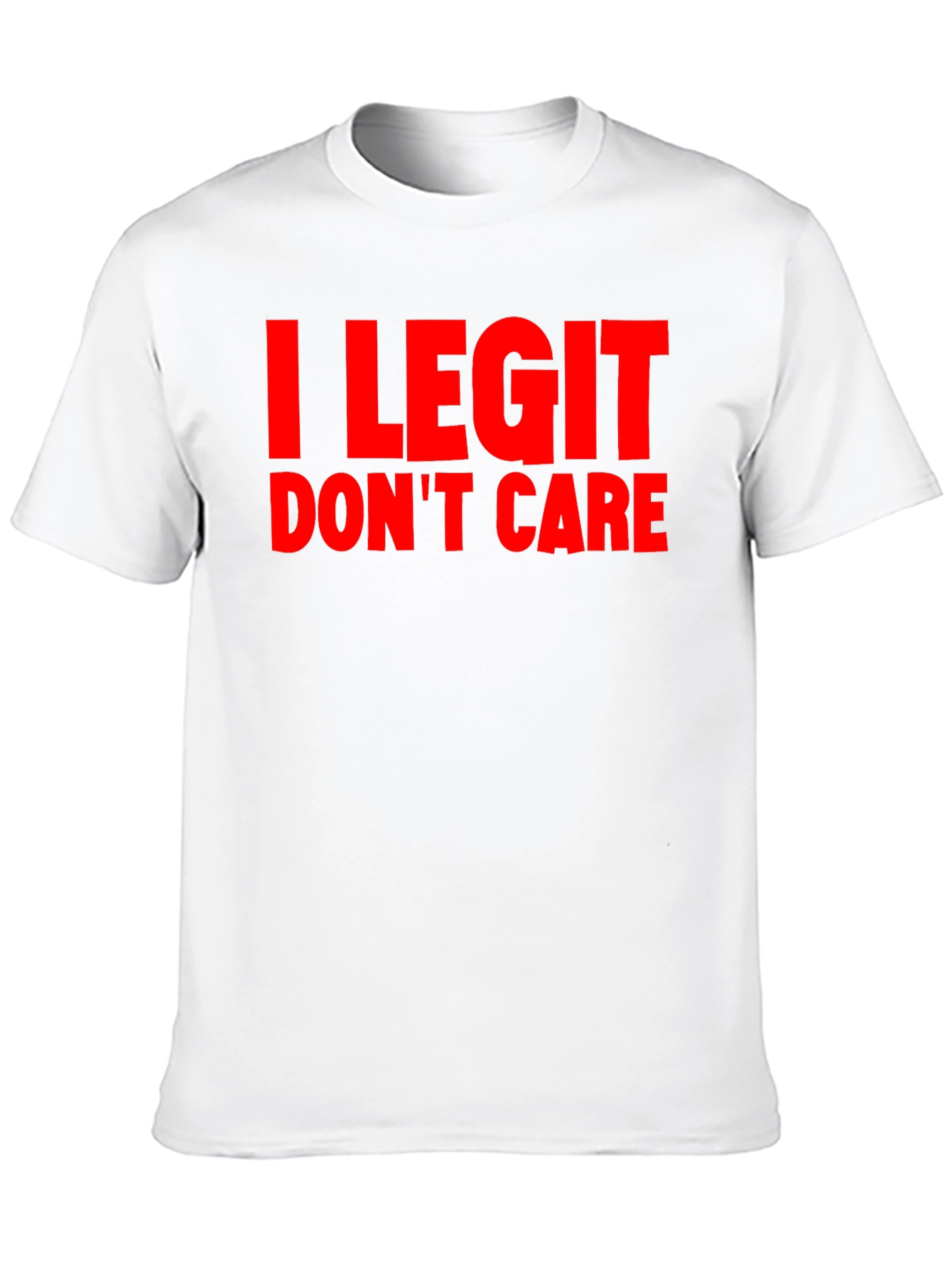 I Legit Dont Care Graphic Tee - Black