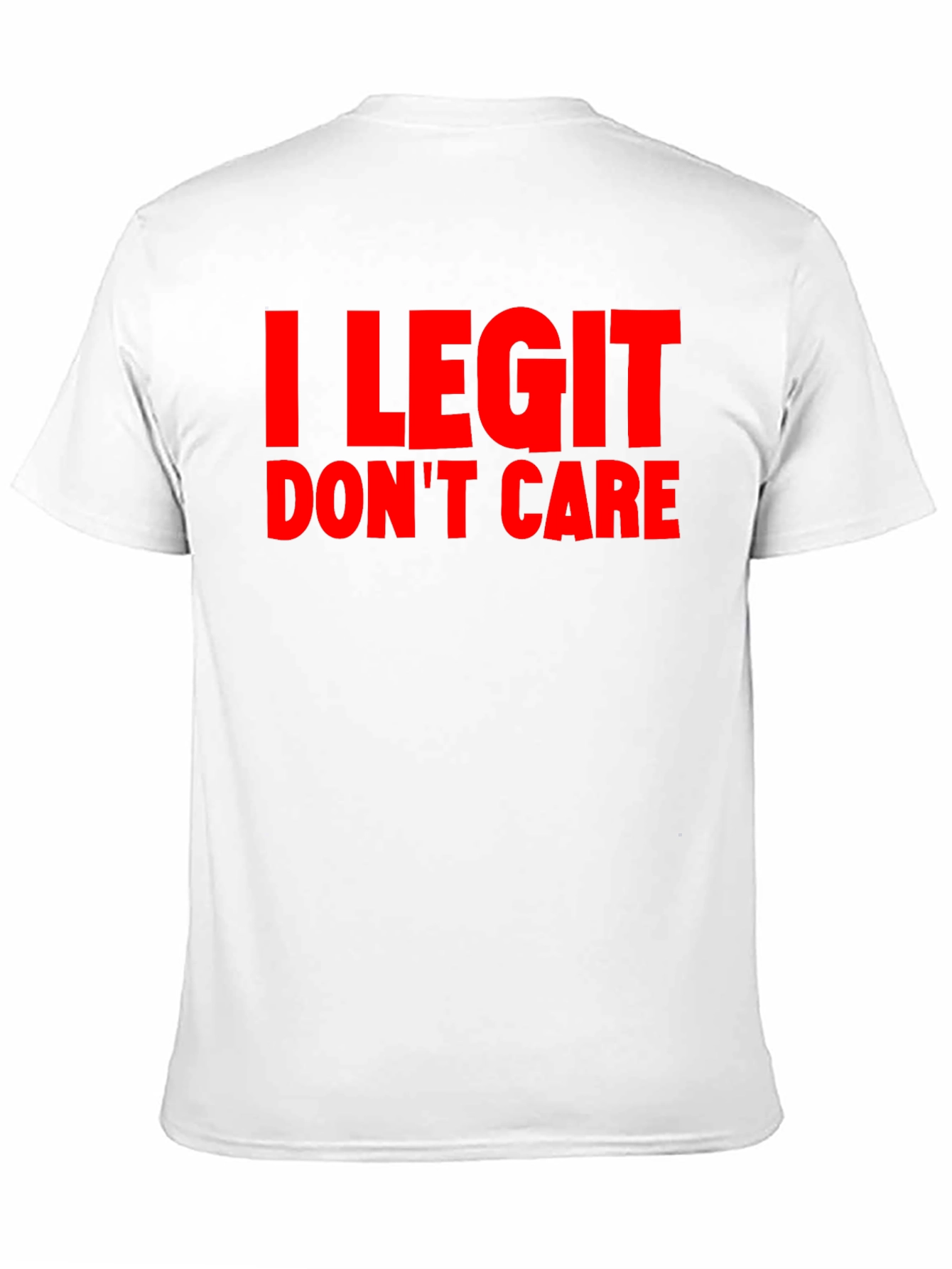I Legit Dont Care Graphic Tee - Black