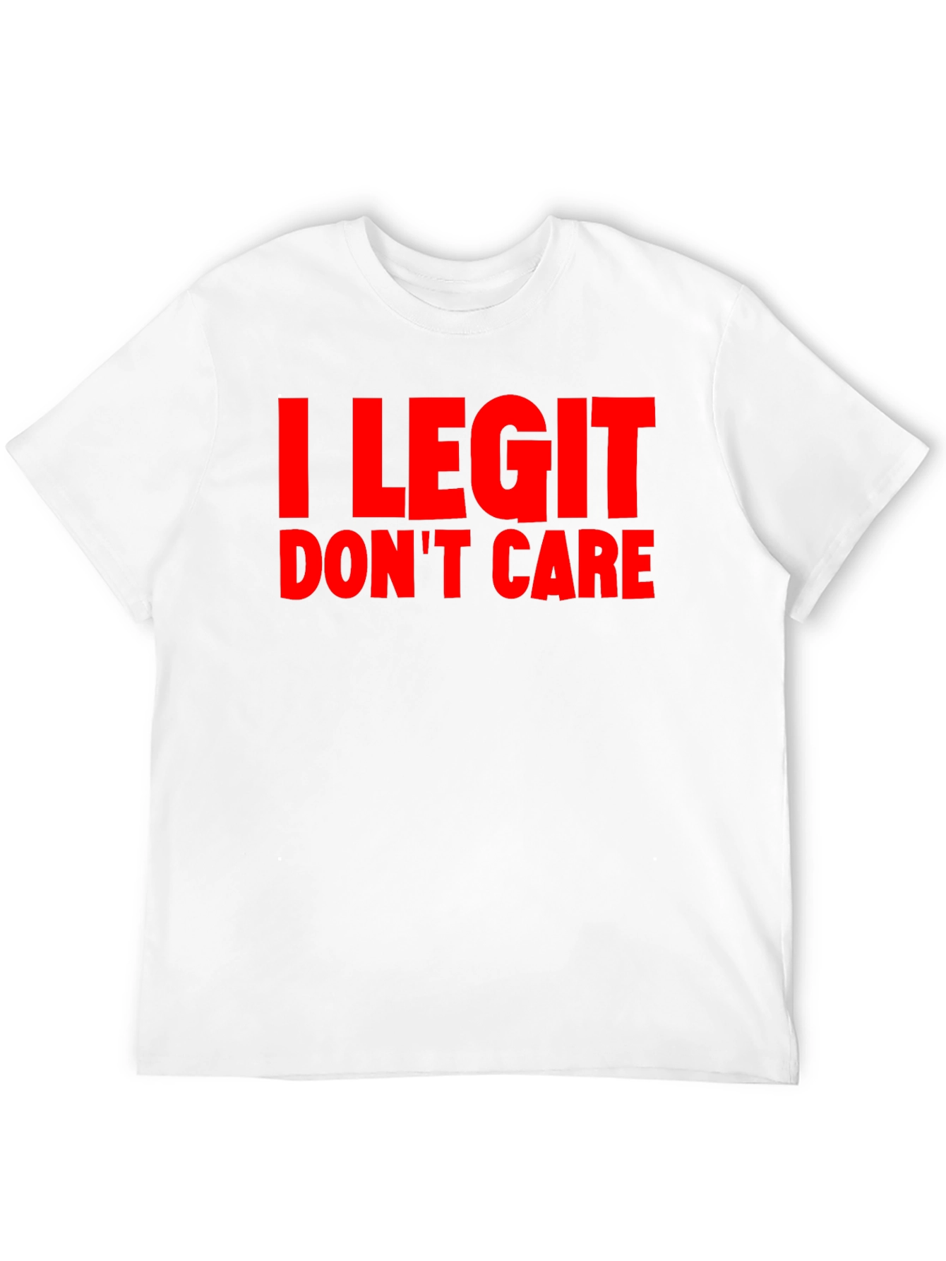 I Legit Dont Care Graphic Tee - Black