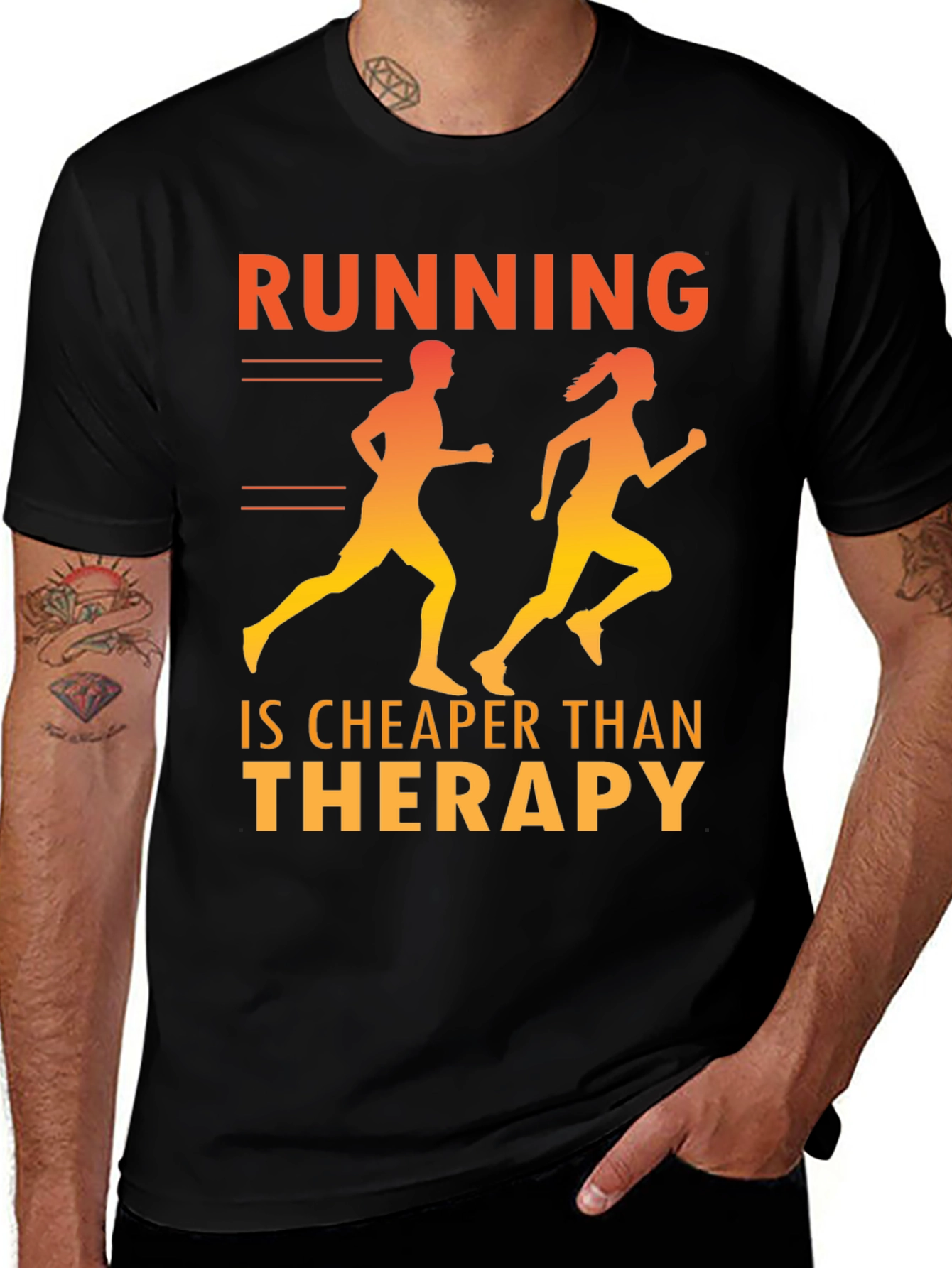 Running is Cheaper Than Therapy T-Shirt