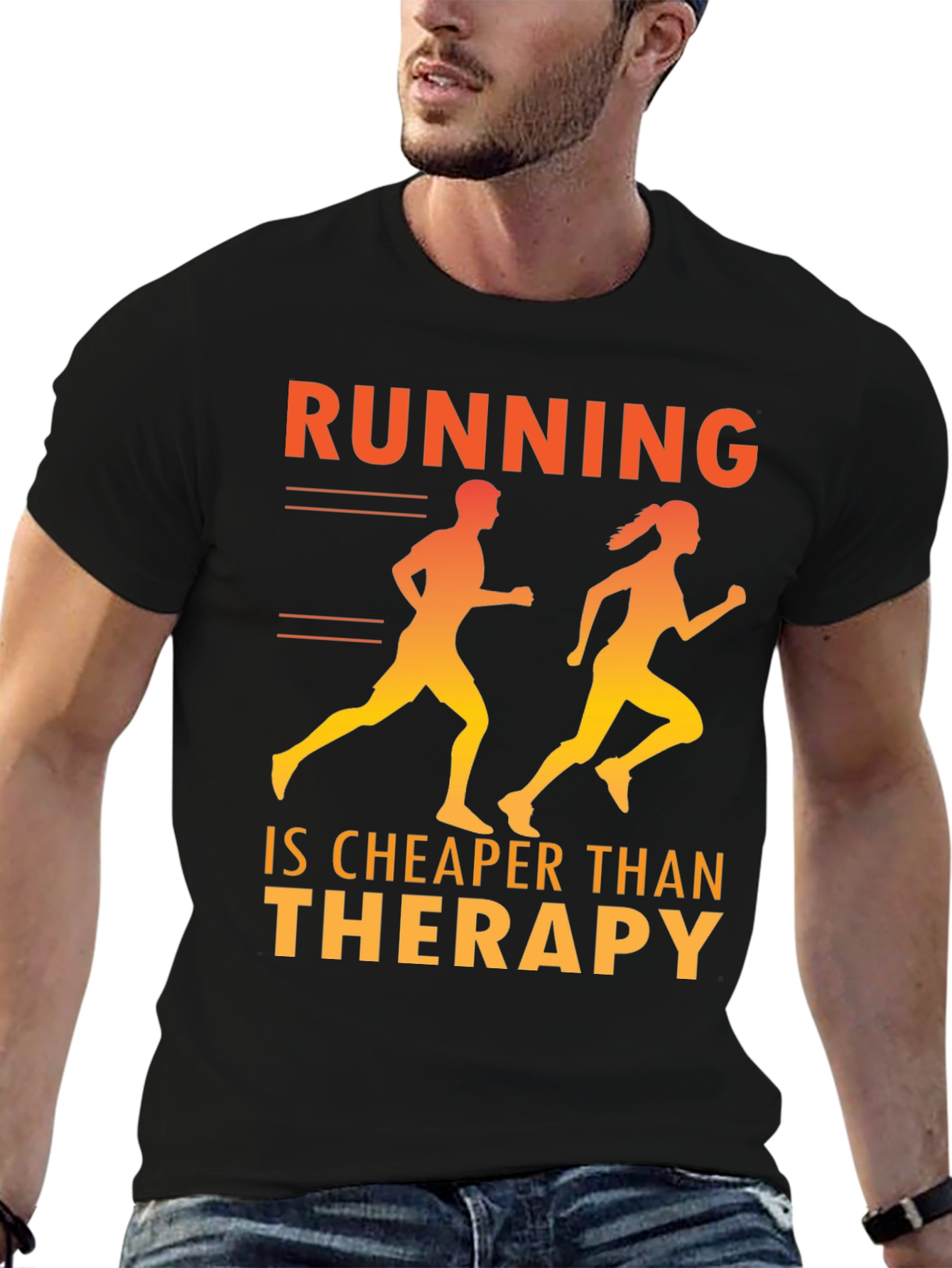 Running is Cheaper Than Therapy T-Shirt