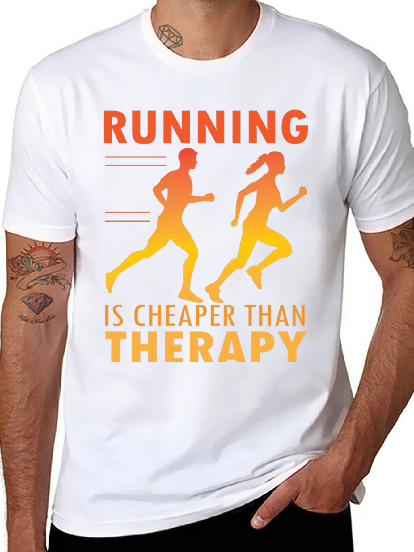Running is Cheaper Than Therapy T-Shirt