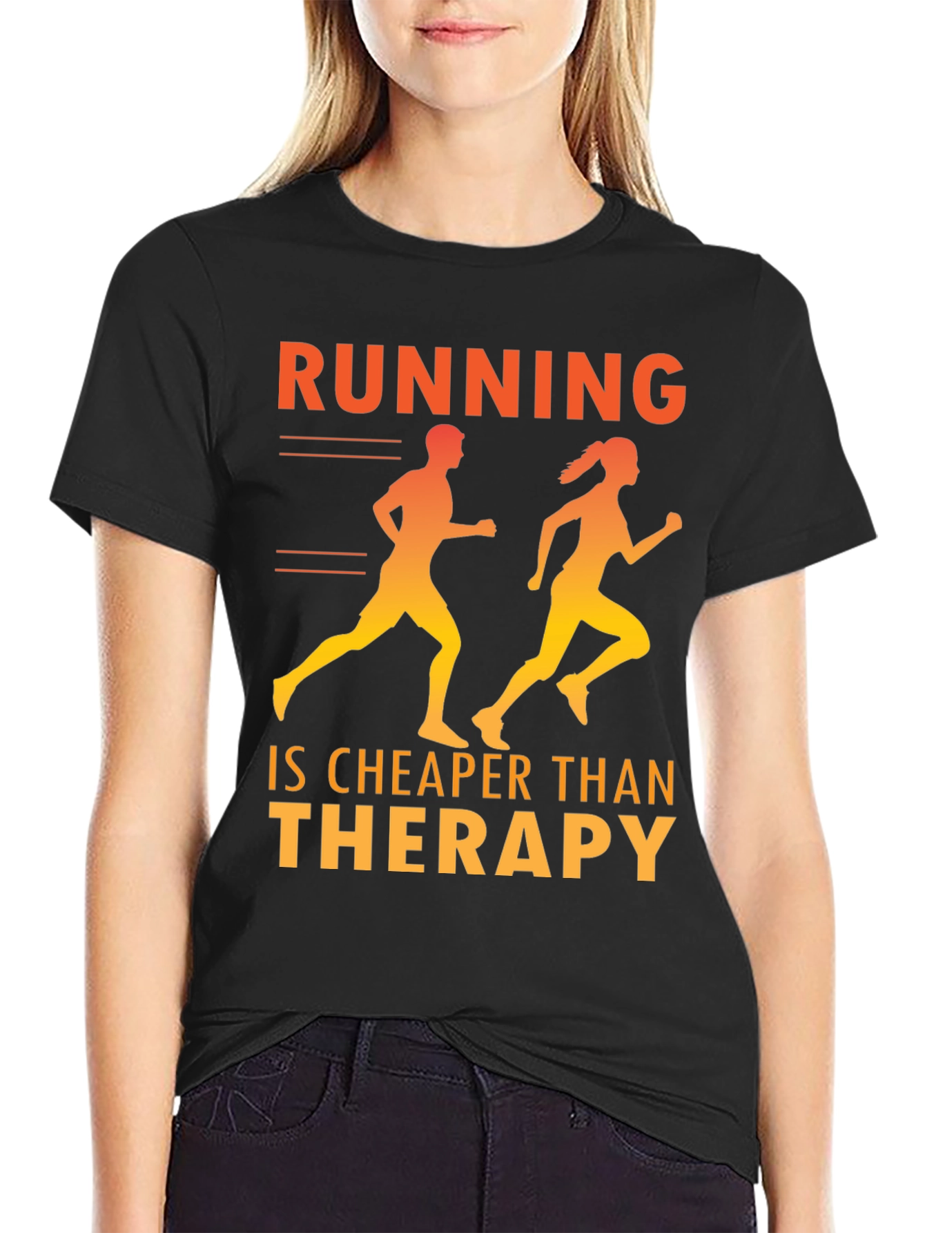 Running is Cheaper Than Therapy T-Shirt