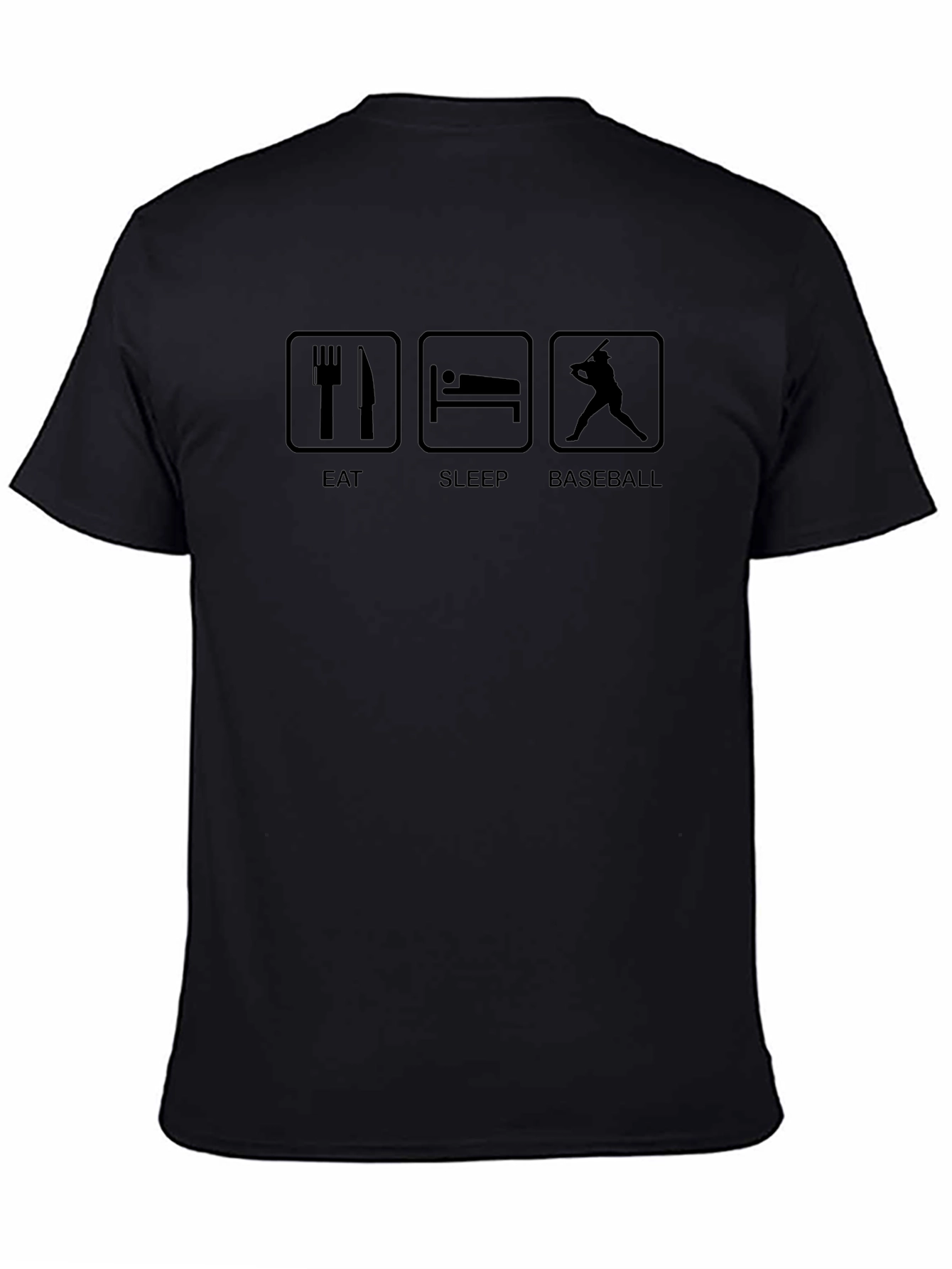 Eat Sleep Baseball Graphic T-Shirt