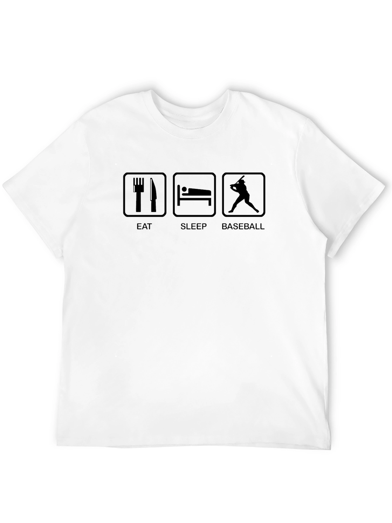 Eat Sleep Baseball Graphic T-Shirt