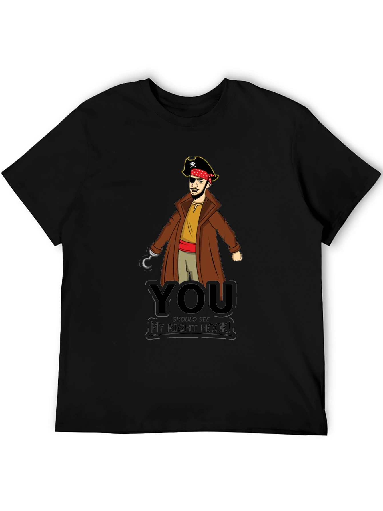 Pirate Hook T-Shirt - Funny Graphic Tee