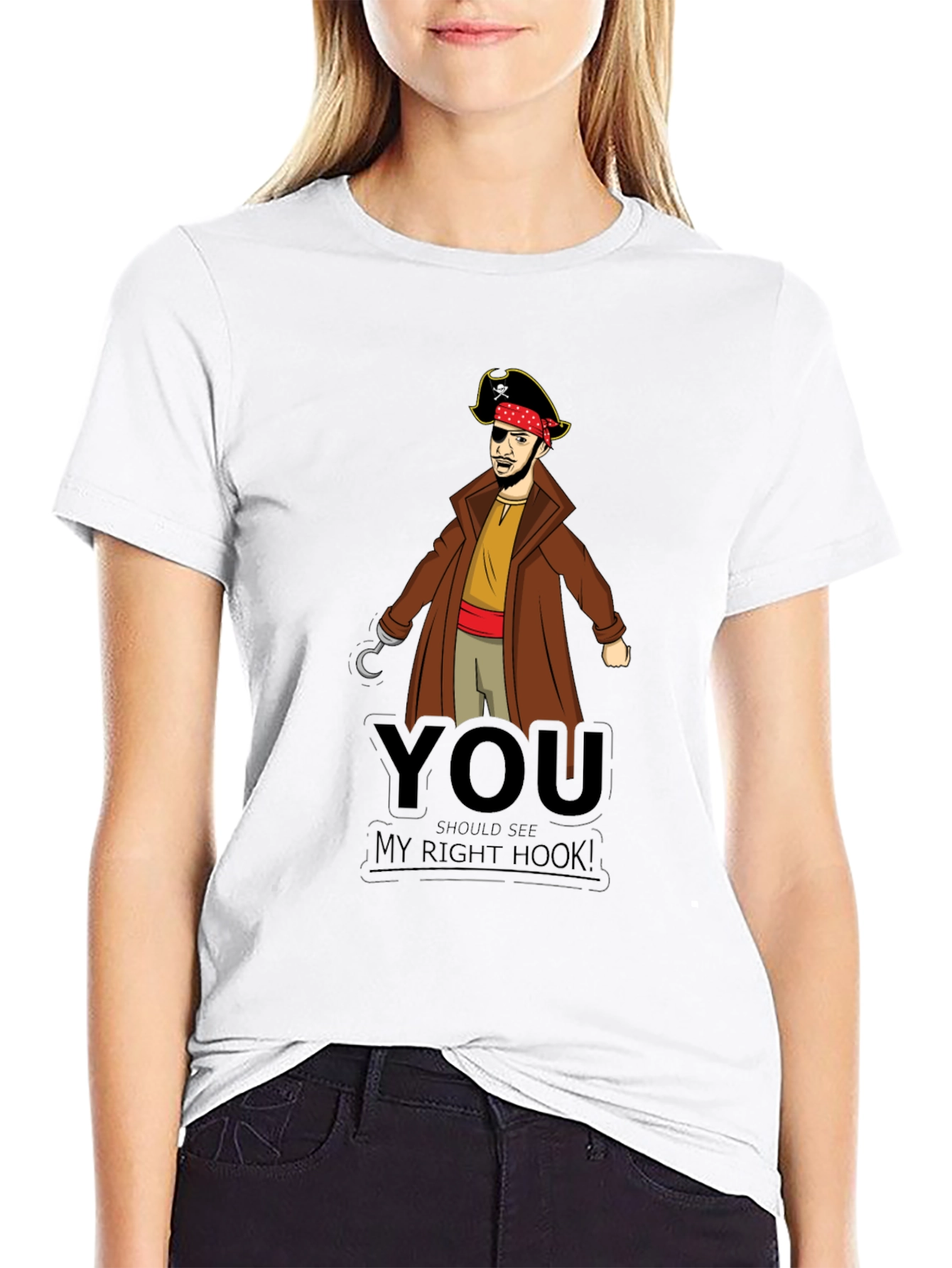 Pirate Hook T-Shirt - Funny Graphic Tee