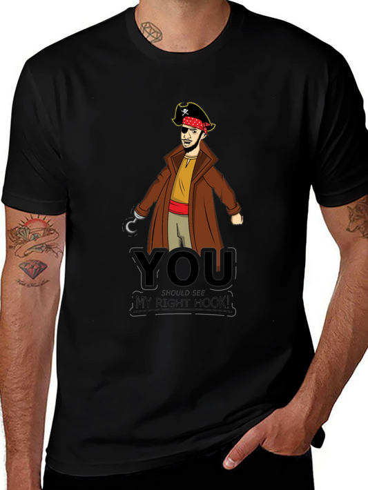 Pirate Hook T-Shirt - Funny Graphic Tee