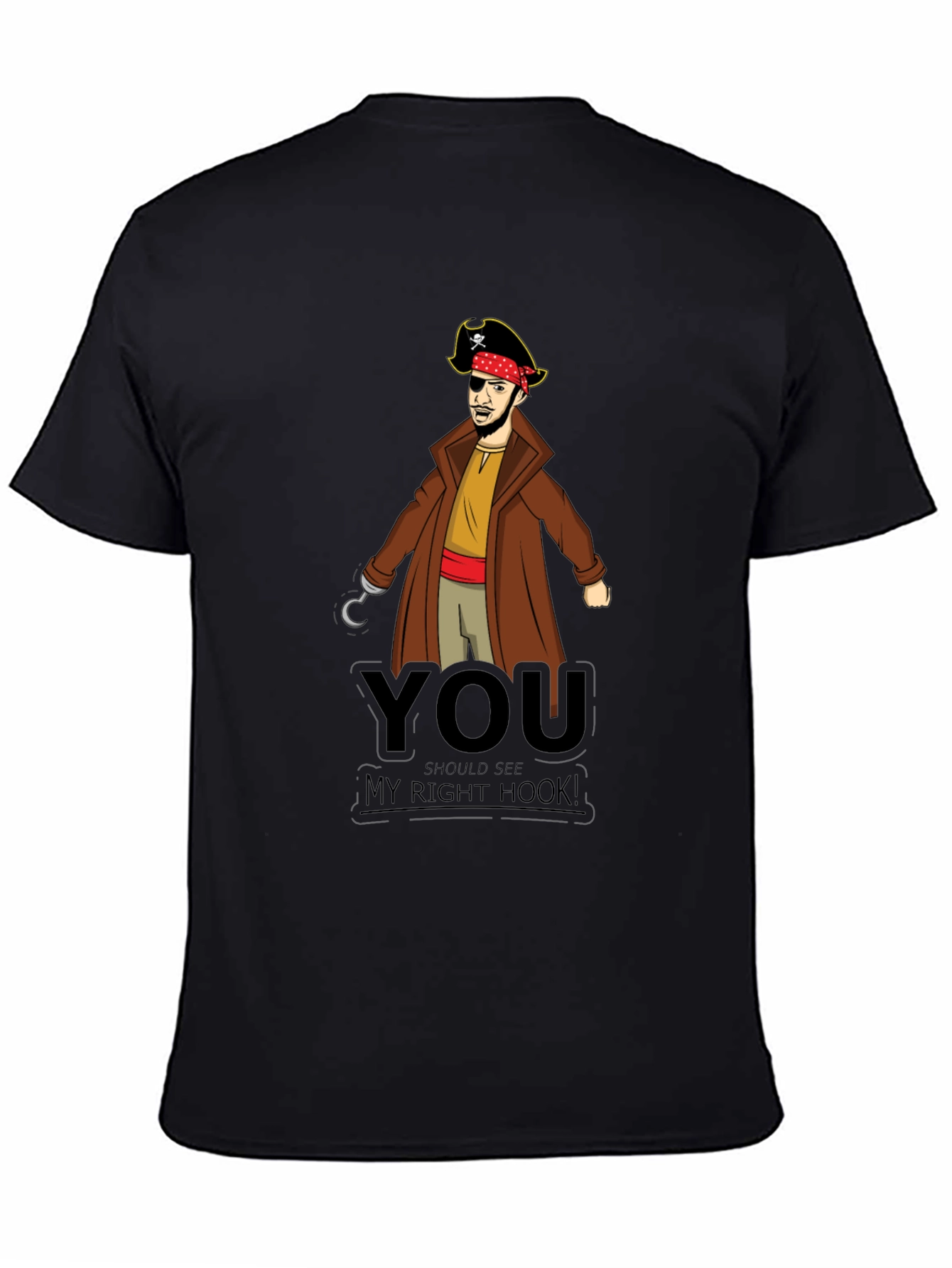 Pirate Hook T-Shirt - Funny Graphic Tee