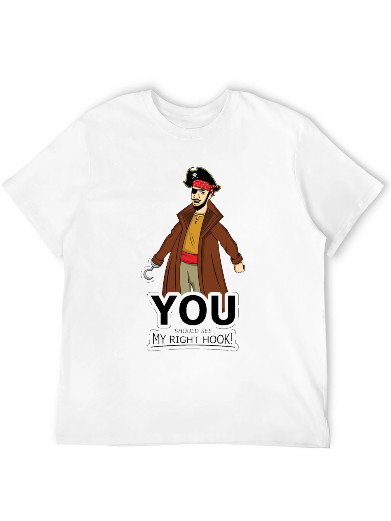 Pirate Hook T-Shirt - Funny Graphic Tee