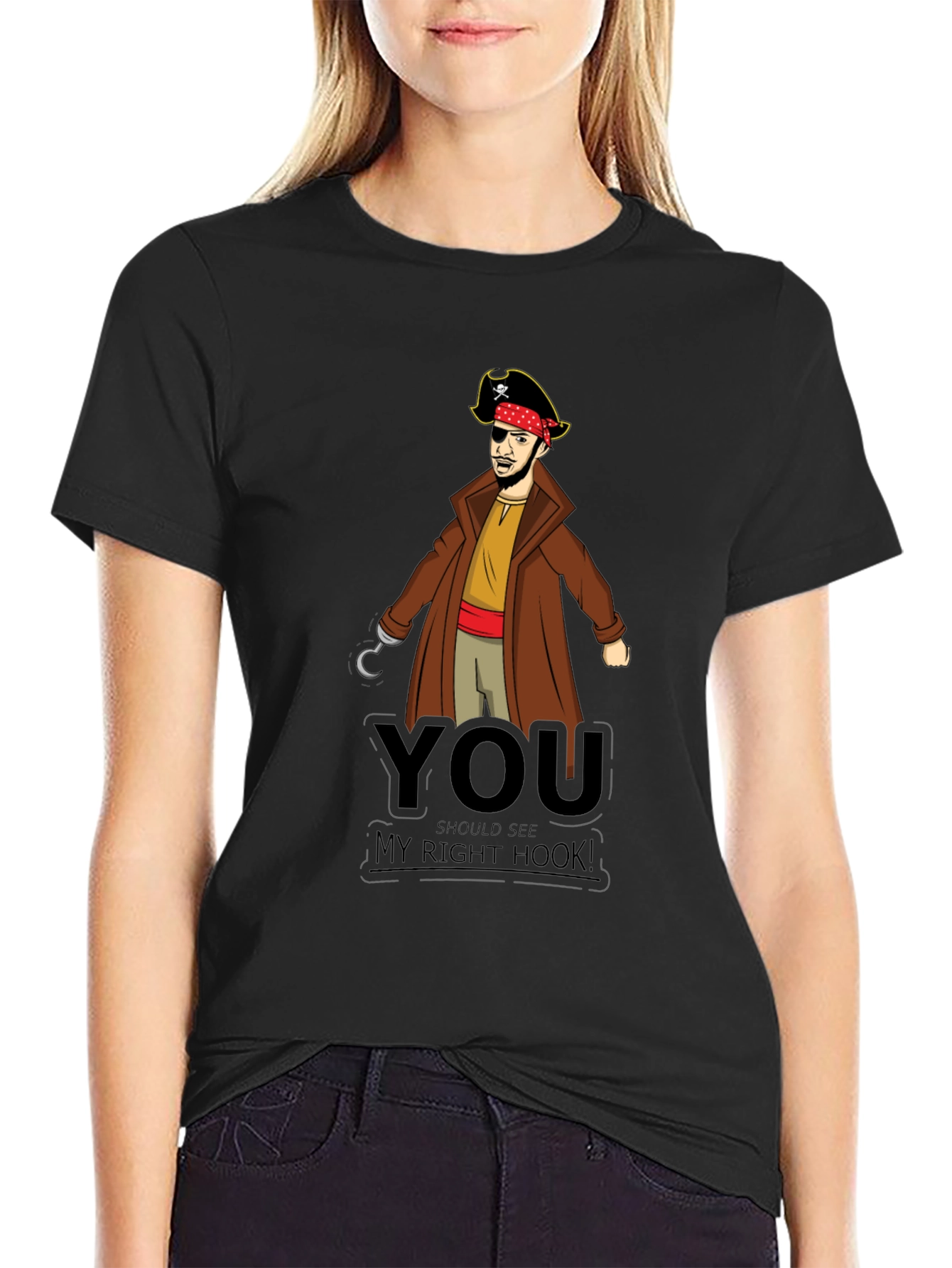 Pirate Hook T-Shirt - Funny Graphic Tee