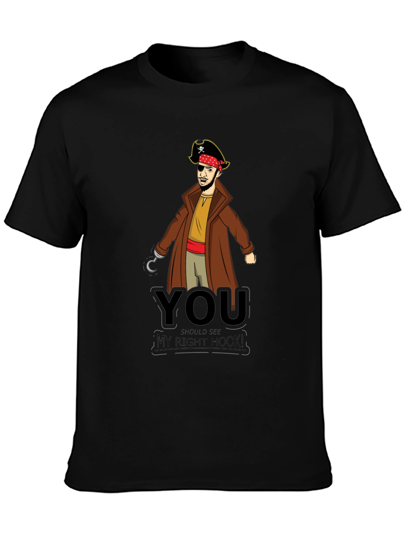 Pirate Hook T-Shirt - Funny Graphic Tee
