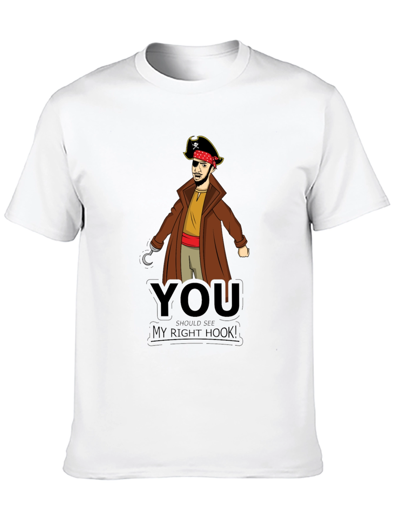 Pirate Hook T-Shirt - Funny Graphic Tee
