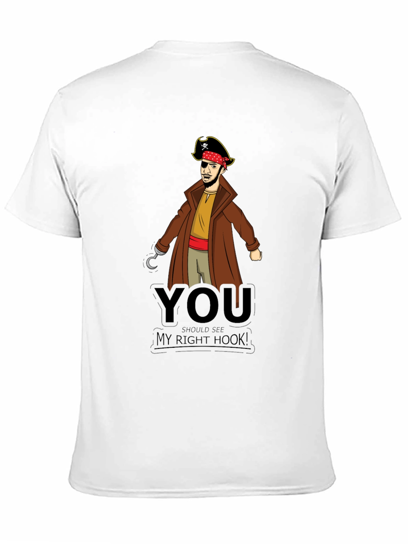 Pirate Hook T-Shirt - Funny Graphic Tee