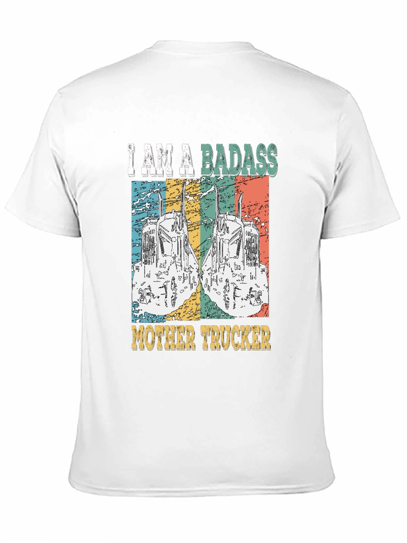 Badass Mother Trucker Graphic T-Shirt