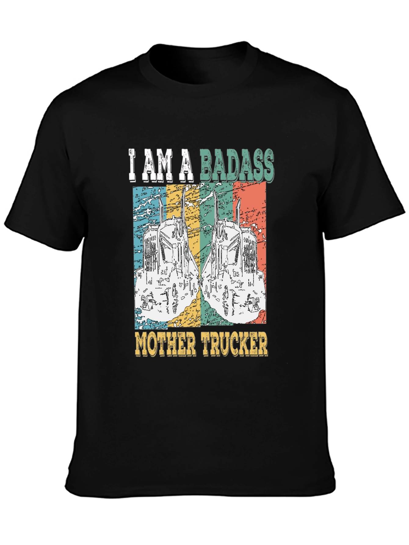Badass Mother Trucker Graphic T-Shirt